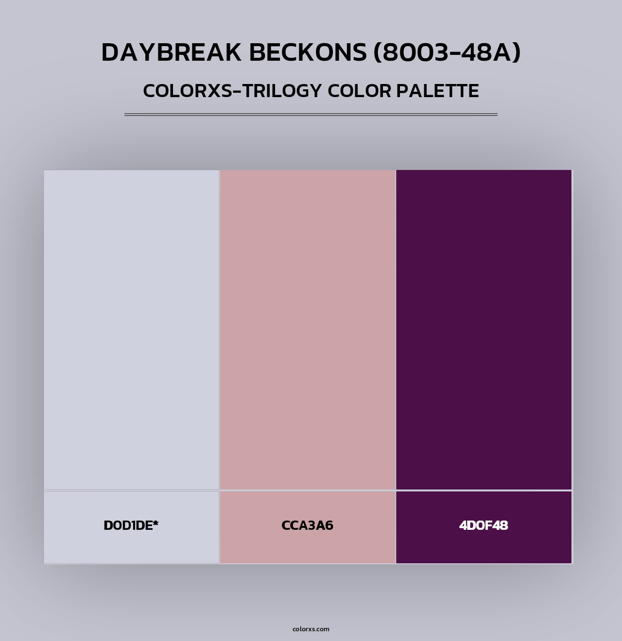 Daybreak Beckons (8003-48A) - Colorxs Trilogy Palette