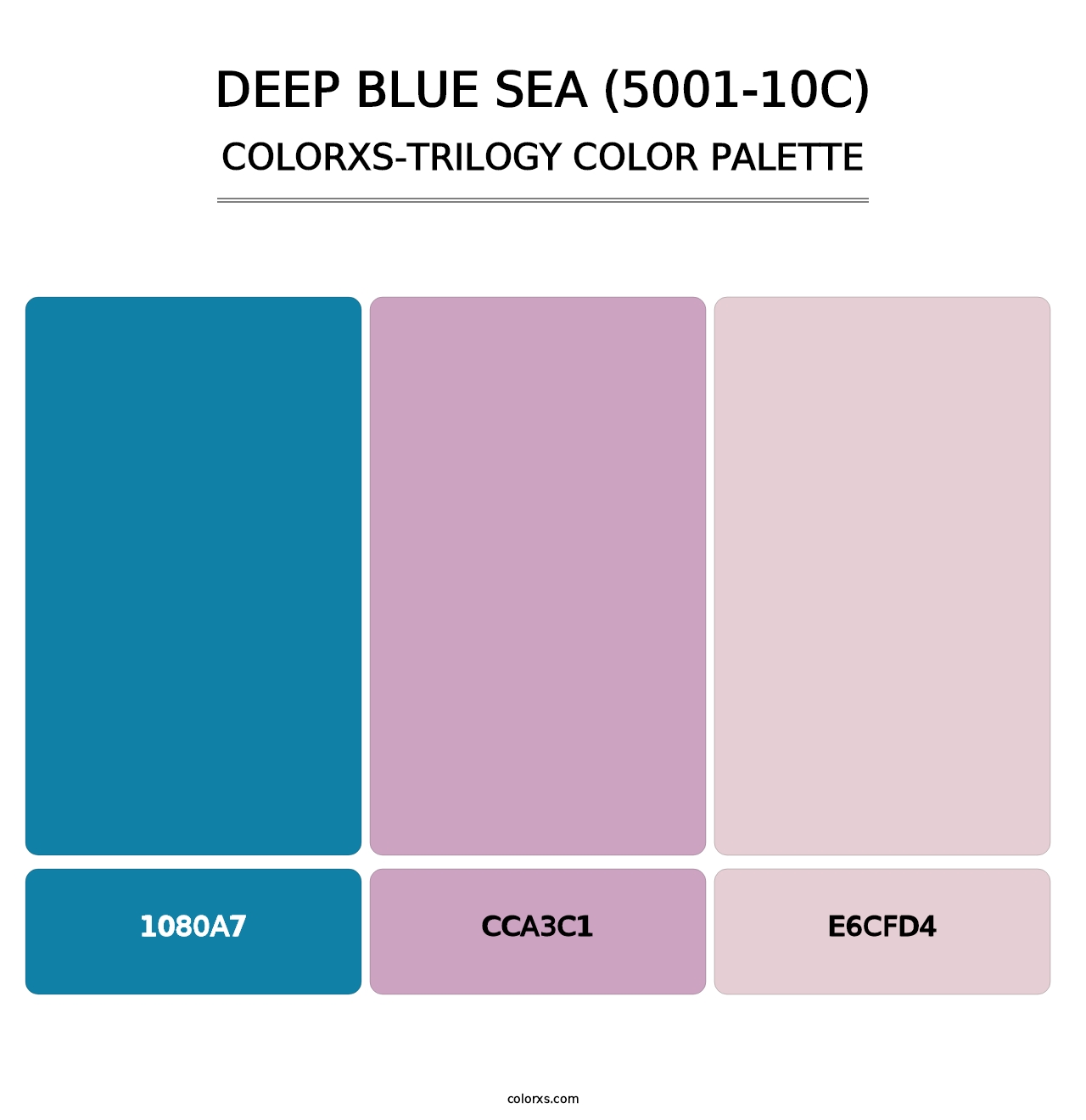 Deep Blue Sea (5001-10C) - Colorxs Trilogy Palette