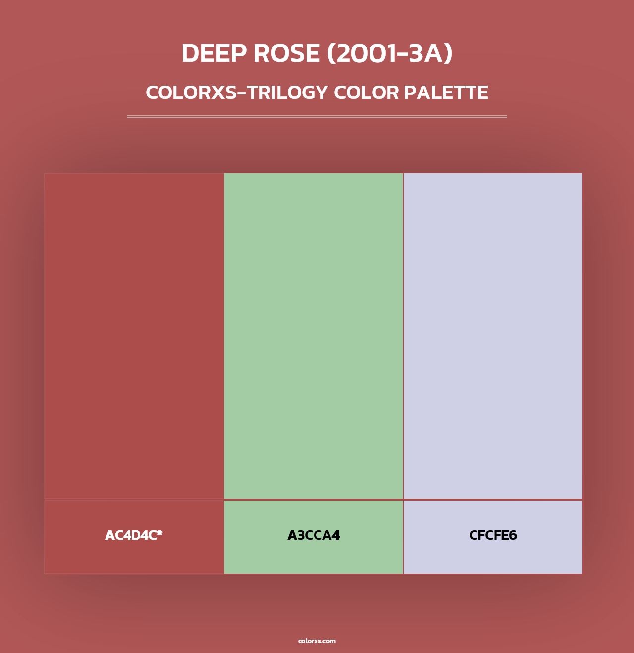 Deep Rose (2001-3A) - Colorxs Trilogy Palette