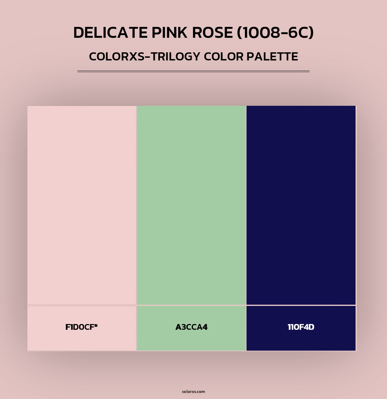 Delicate Pink Rose (1008-6C) - Colorxs Trilogy Palette