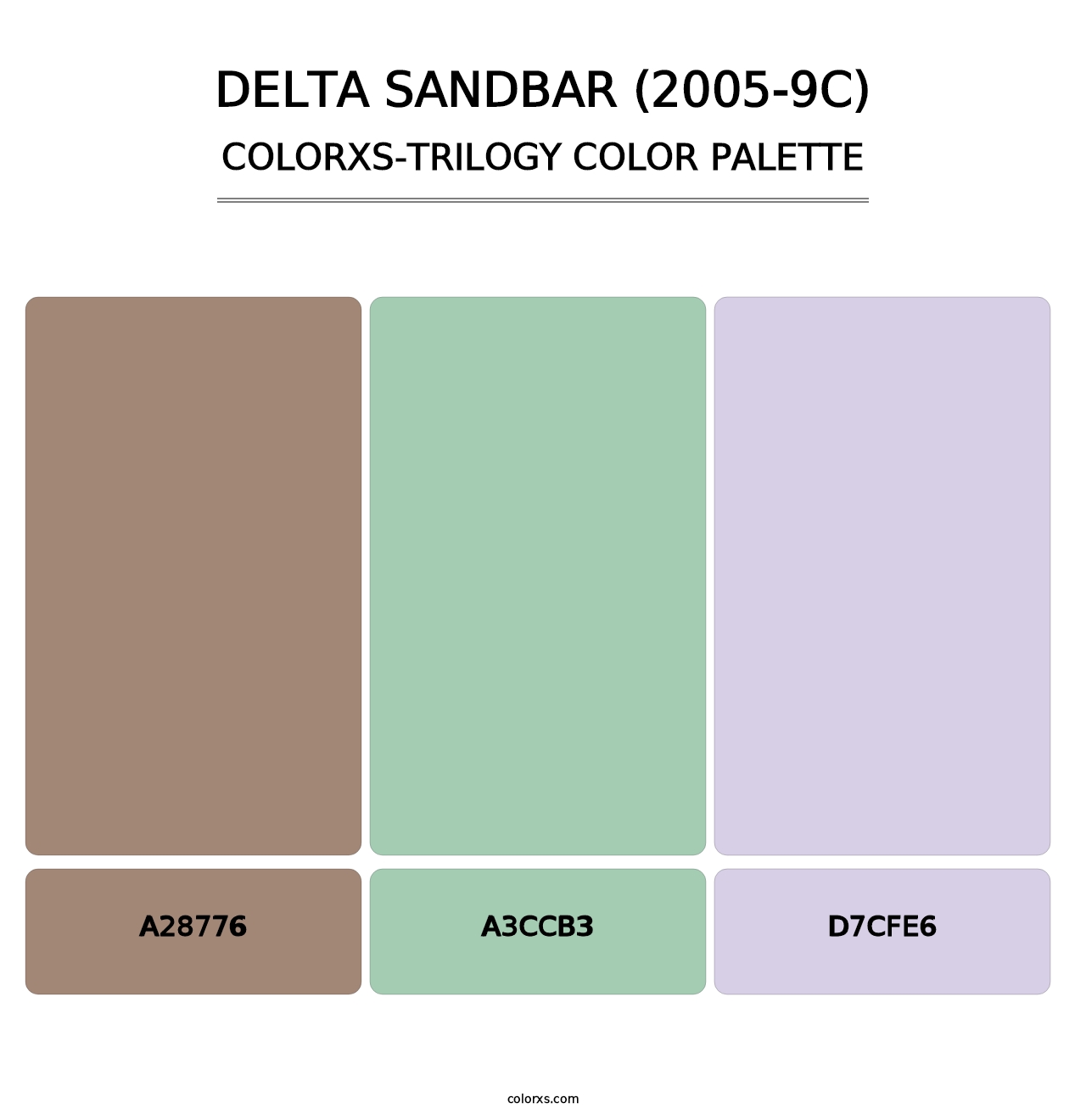 Delta Sandbar (2005-9C) - Colorxs Trilogy Palette