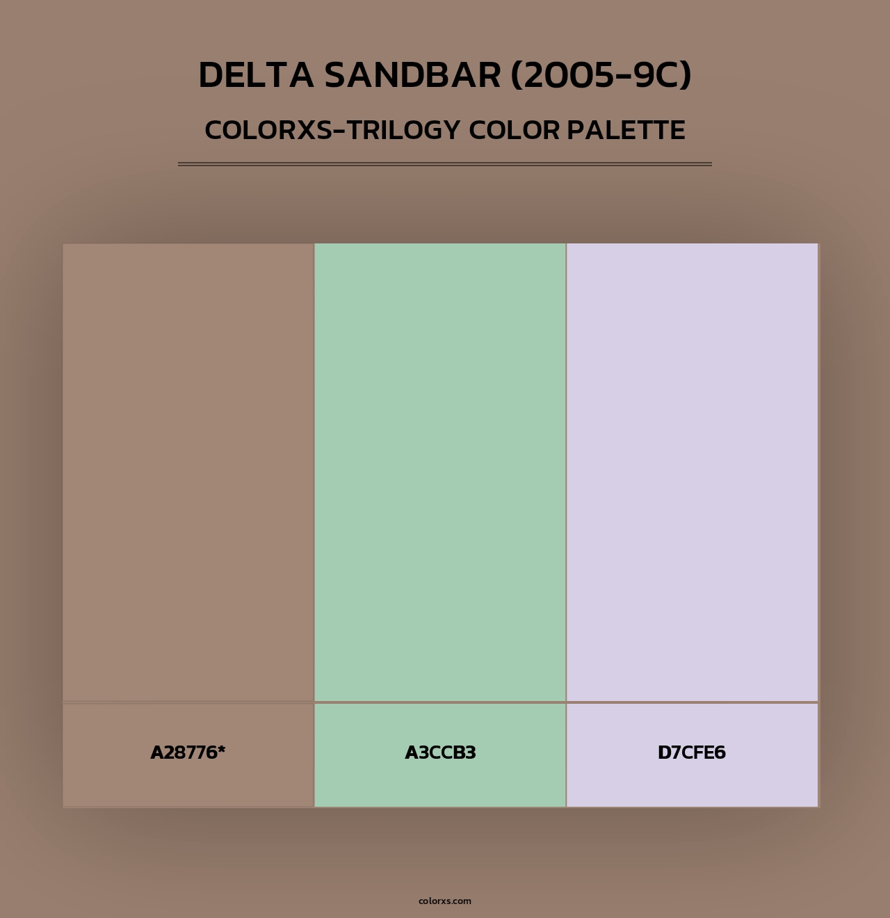 Delta Sandbar (2005-9C) - Colorxs Trilogy Palette