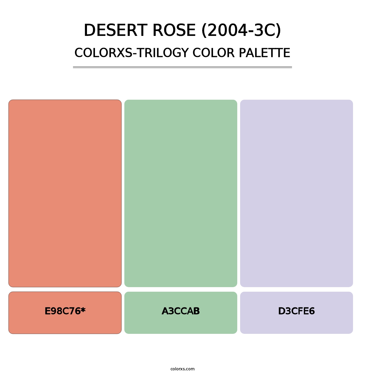 Desert Rose (2004-3C) - Colorxs Trilogy Palette