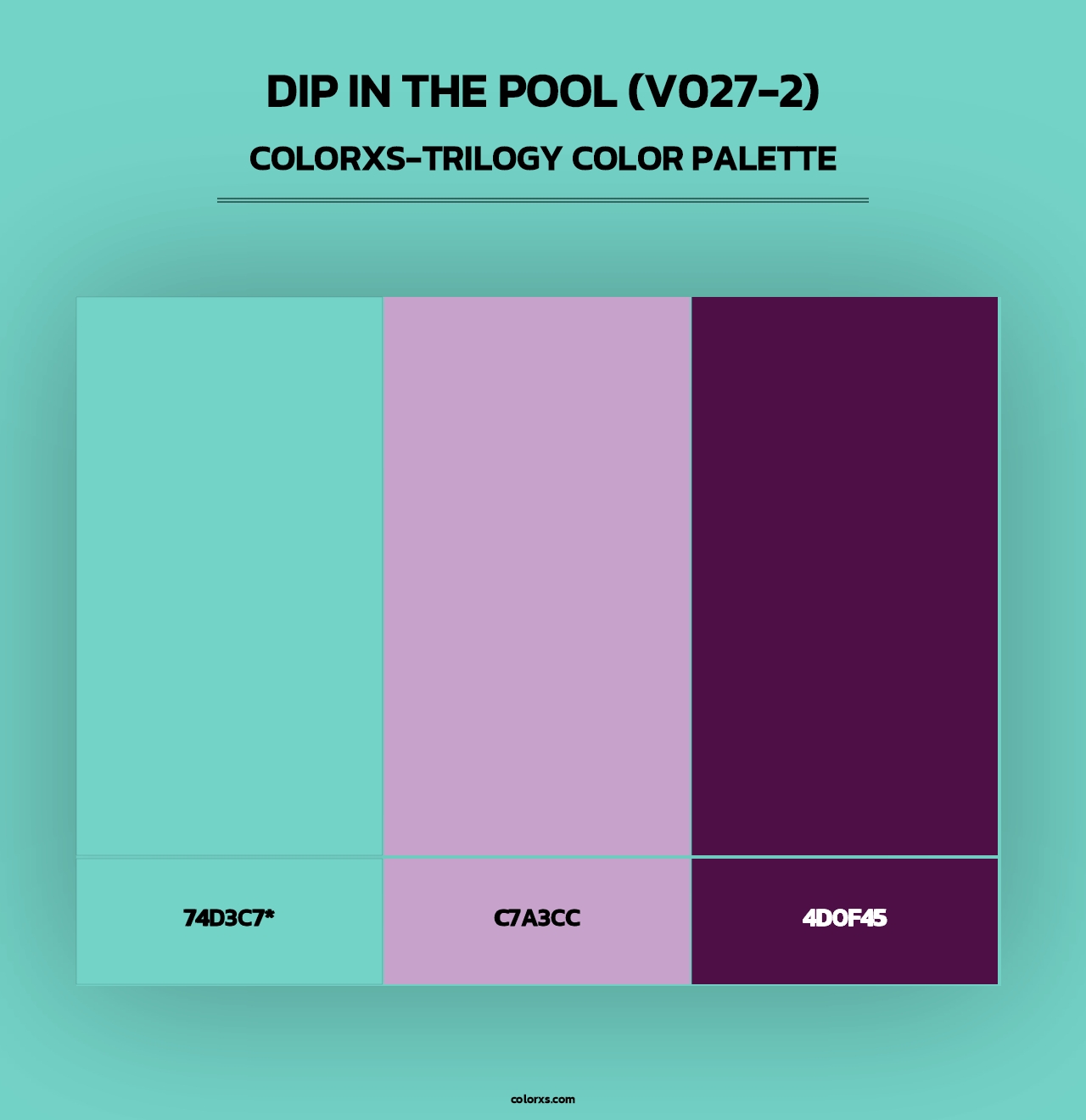 Dip in the Pool (V027-2) - Colorxs Trilogy Palette