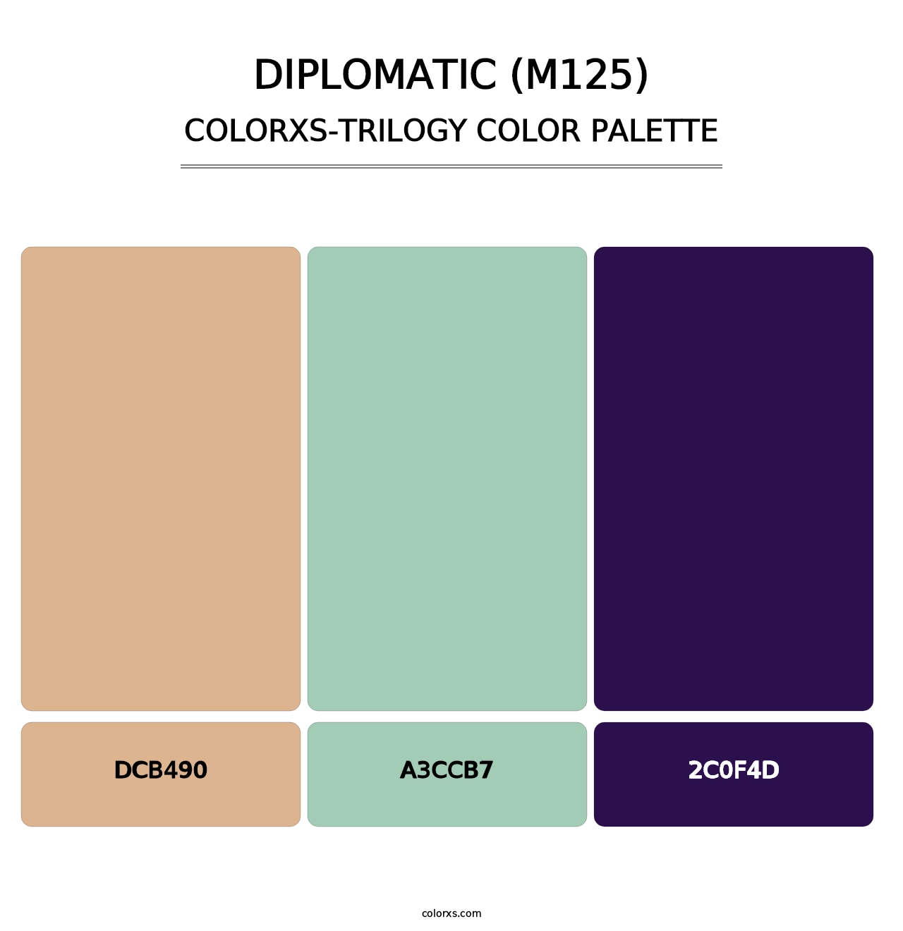 Diplomatic (M125) - Colorxs Trilogy Palette