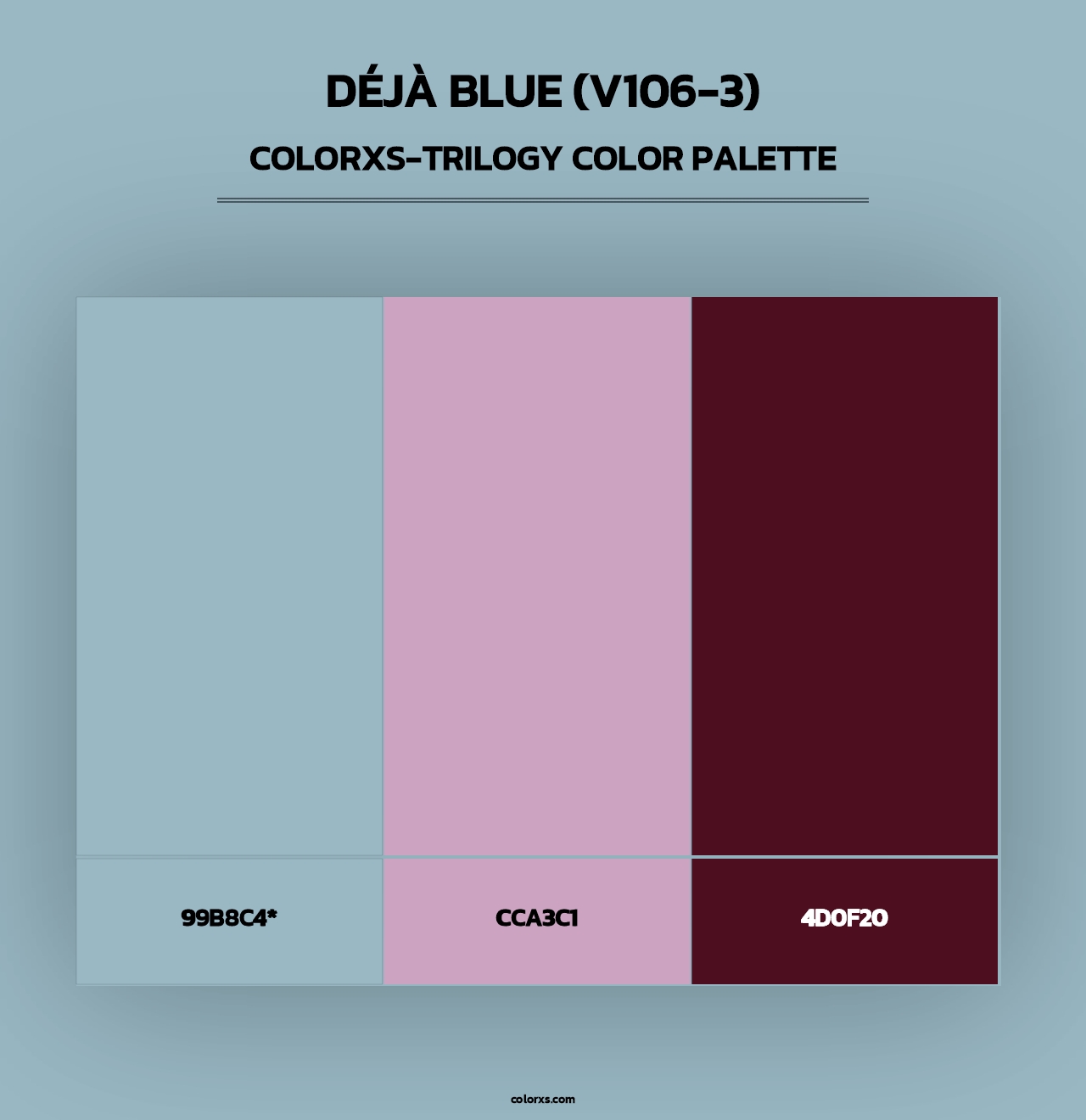 Déjà Blue (V106-3) - Colorxs Trilogy Palette