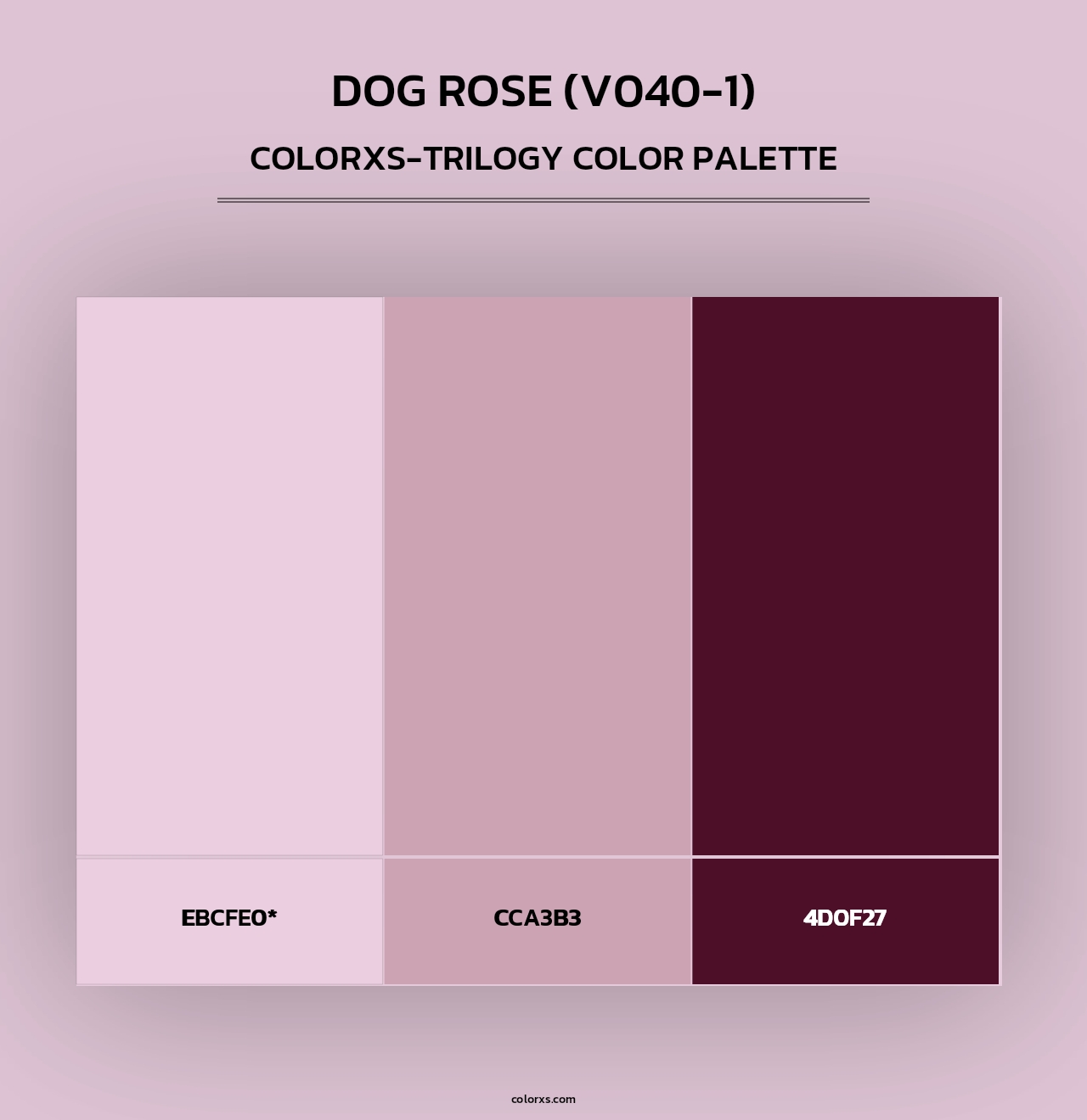 Dog Rose (V040-1) - Colorxs Trilogy Palette