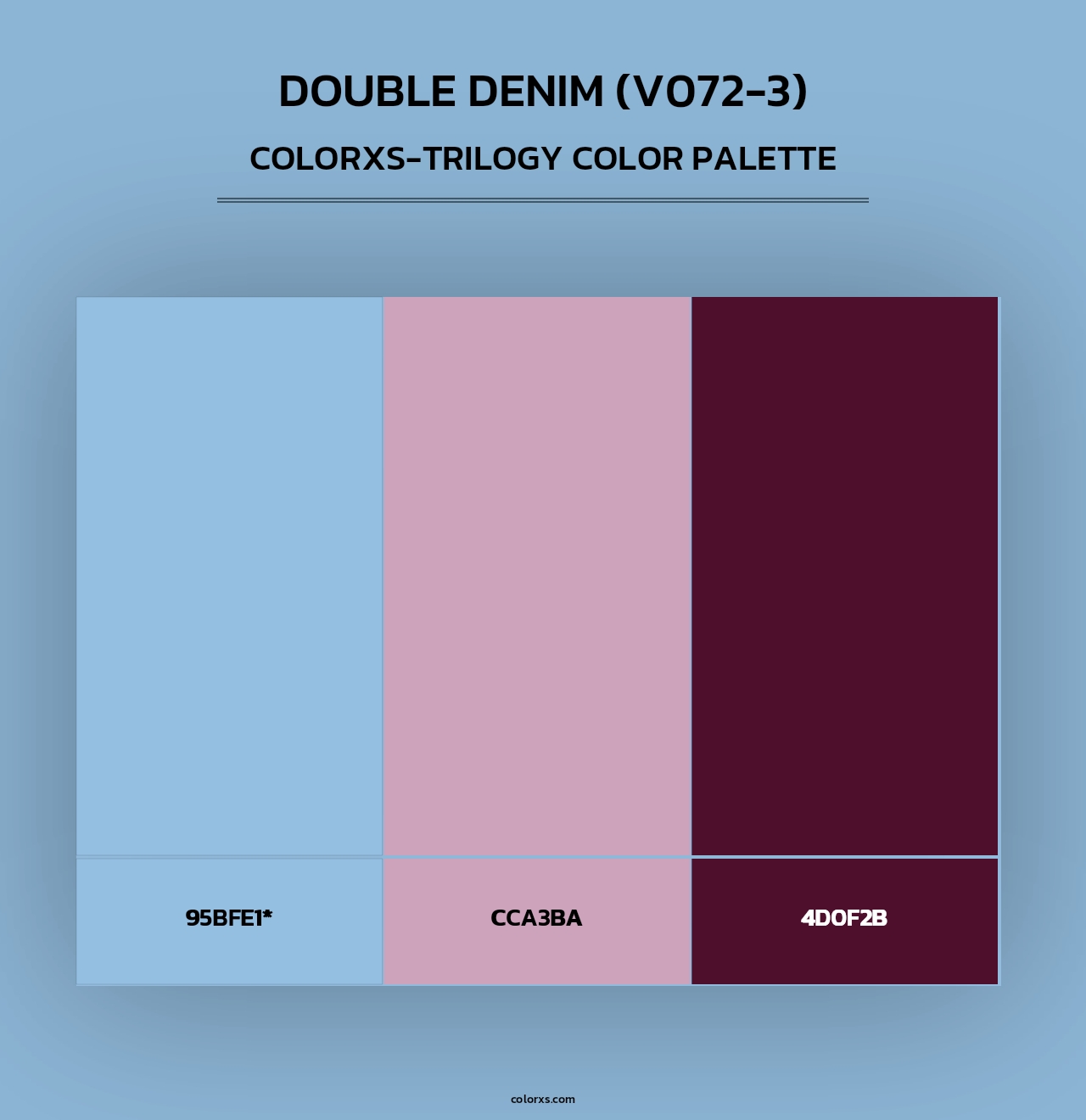 Double Denim (V072-3) - Colorxs Trilogy Palette