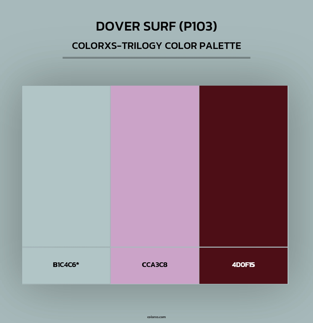 Dover Surf (P103) - Colorxs Trilogy Palette