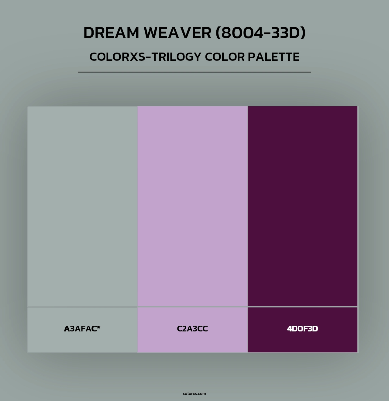 Dream Weaver (8004-33D) - Colorxs Trilogy Palette