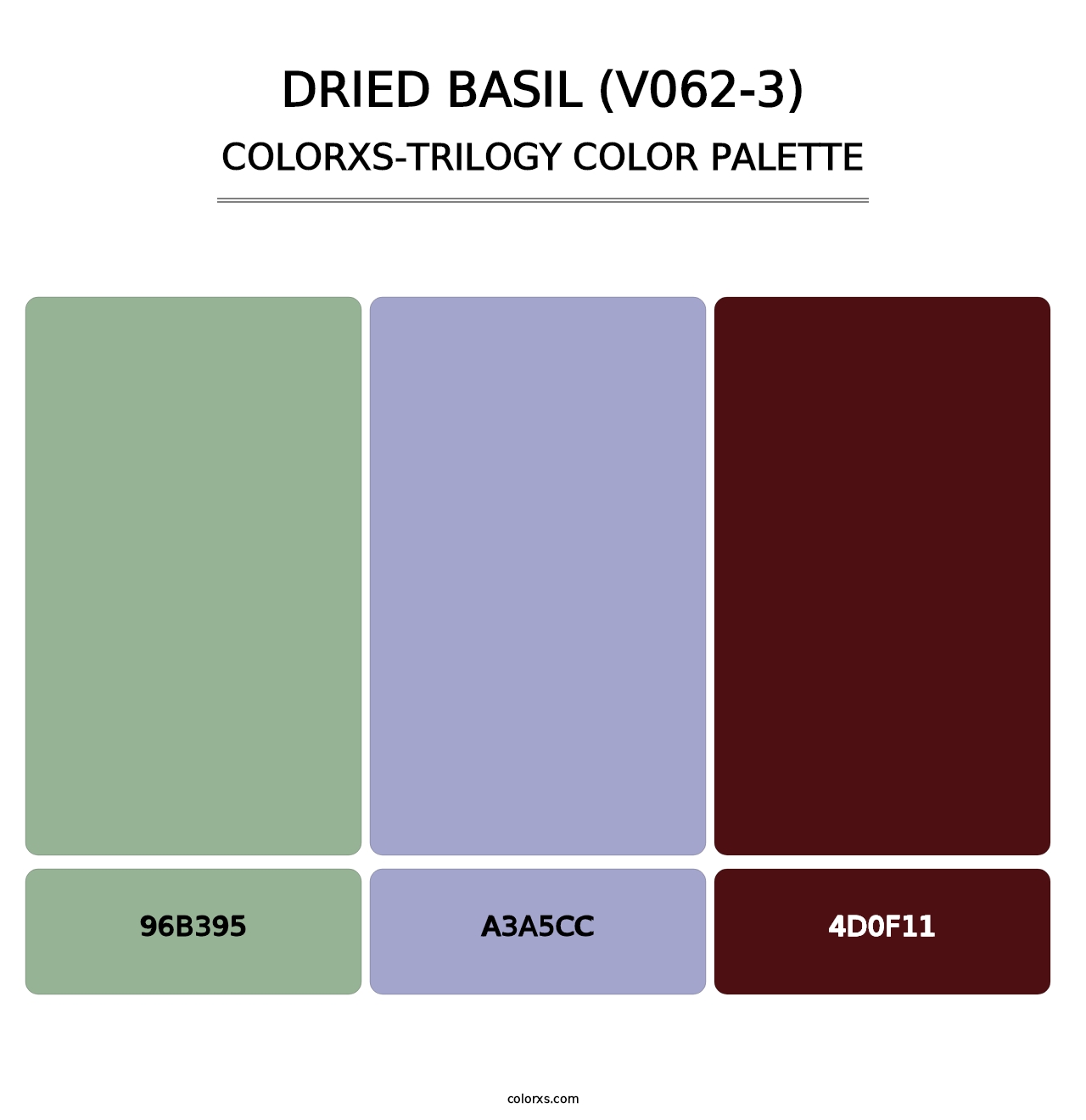 Dried Basil (V062-3) - Colorxs Trilogy Palette