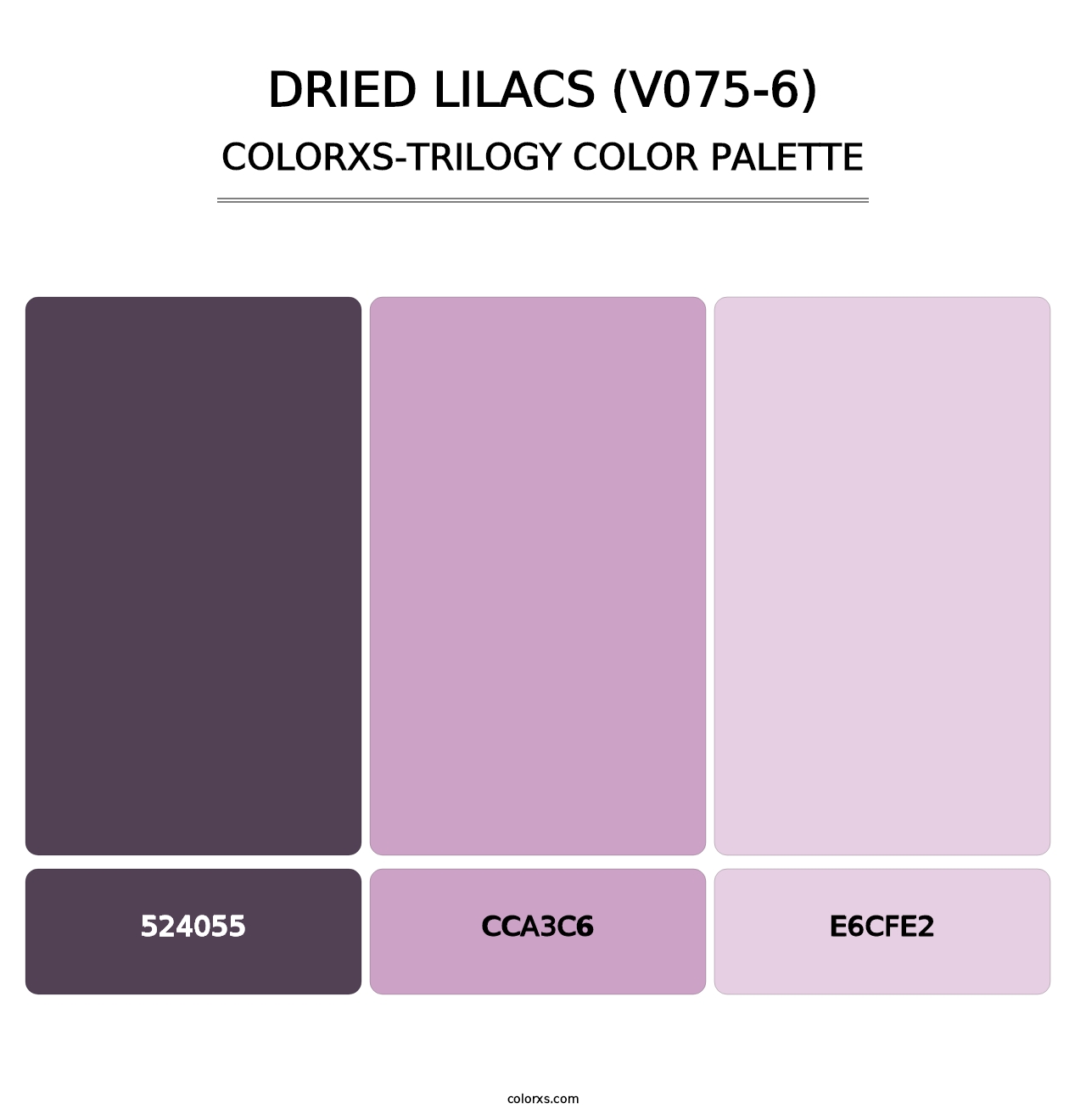 Dried Lilacs (V075-6) - Colorxs Trilogy Palette