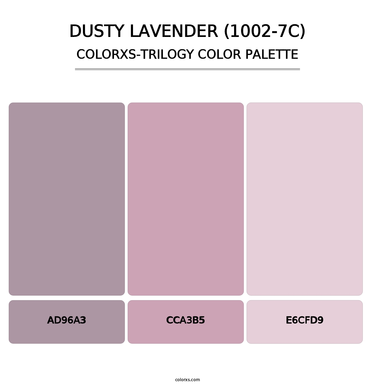 Dusty Lavender (1002-7C) - Colorxs Trilogy Palette