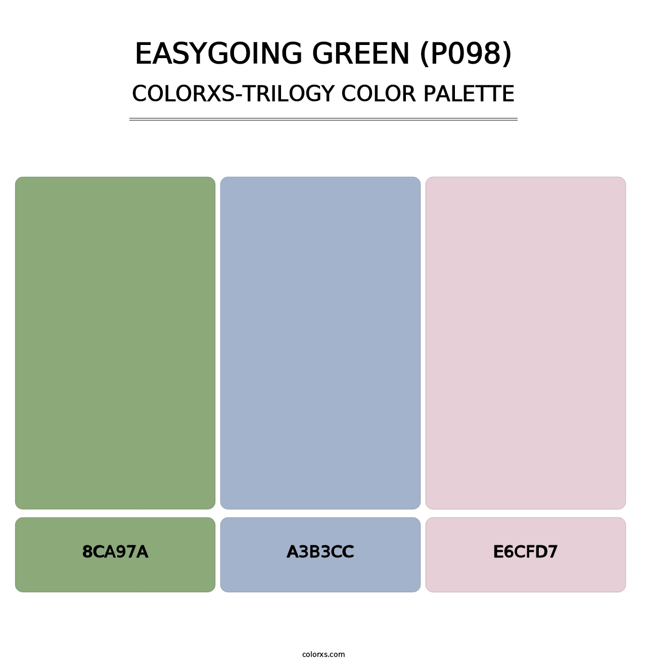 Easygoing Green (P098) - Colorxs Trilogy Palette