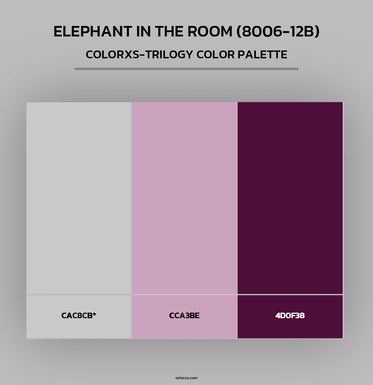 Elephant in the Room (8006-12B) - Colorxs Trilogy Palette