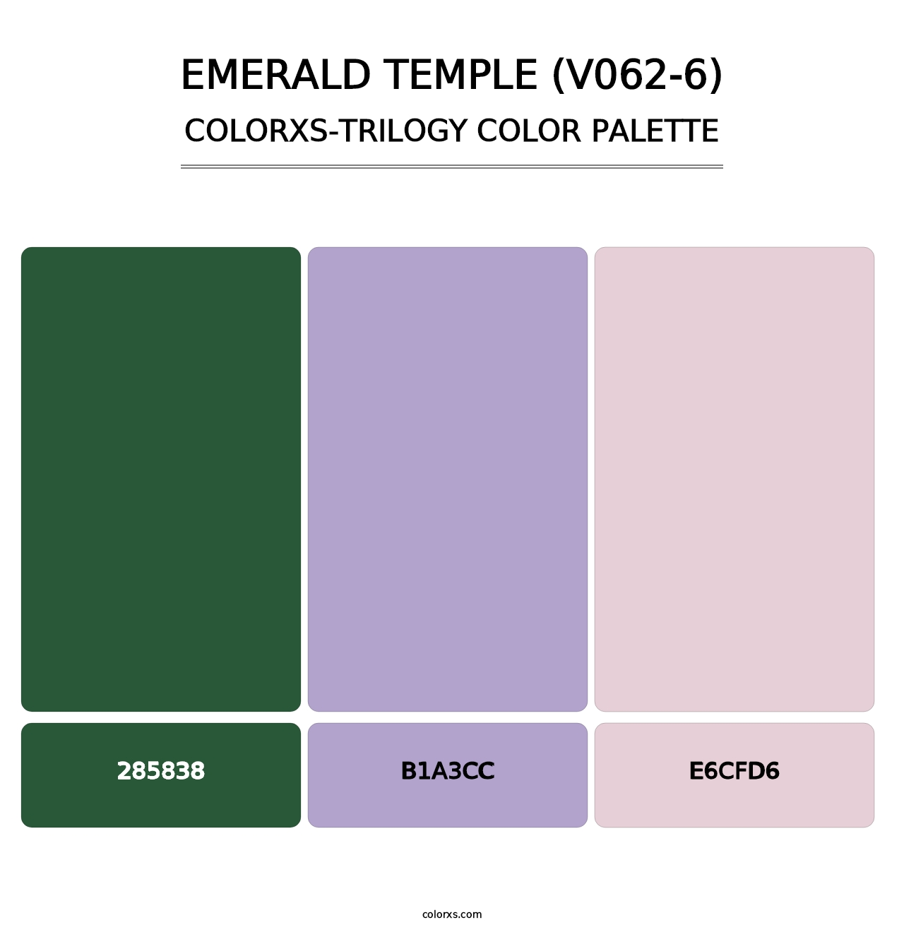 Emerald Temple (V062-6) - Colorxs Trilogy Palette