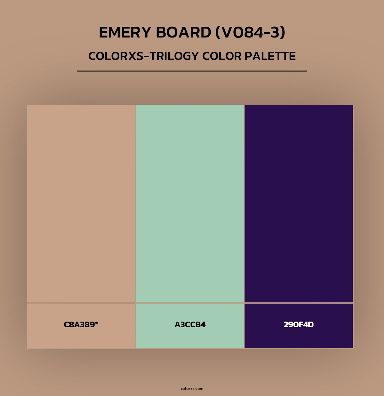 Emery Board (V084-3) - Colorxs Trilogy Palette