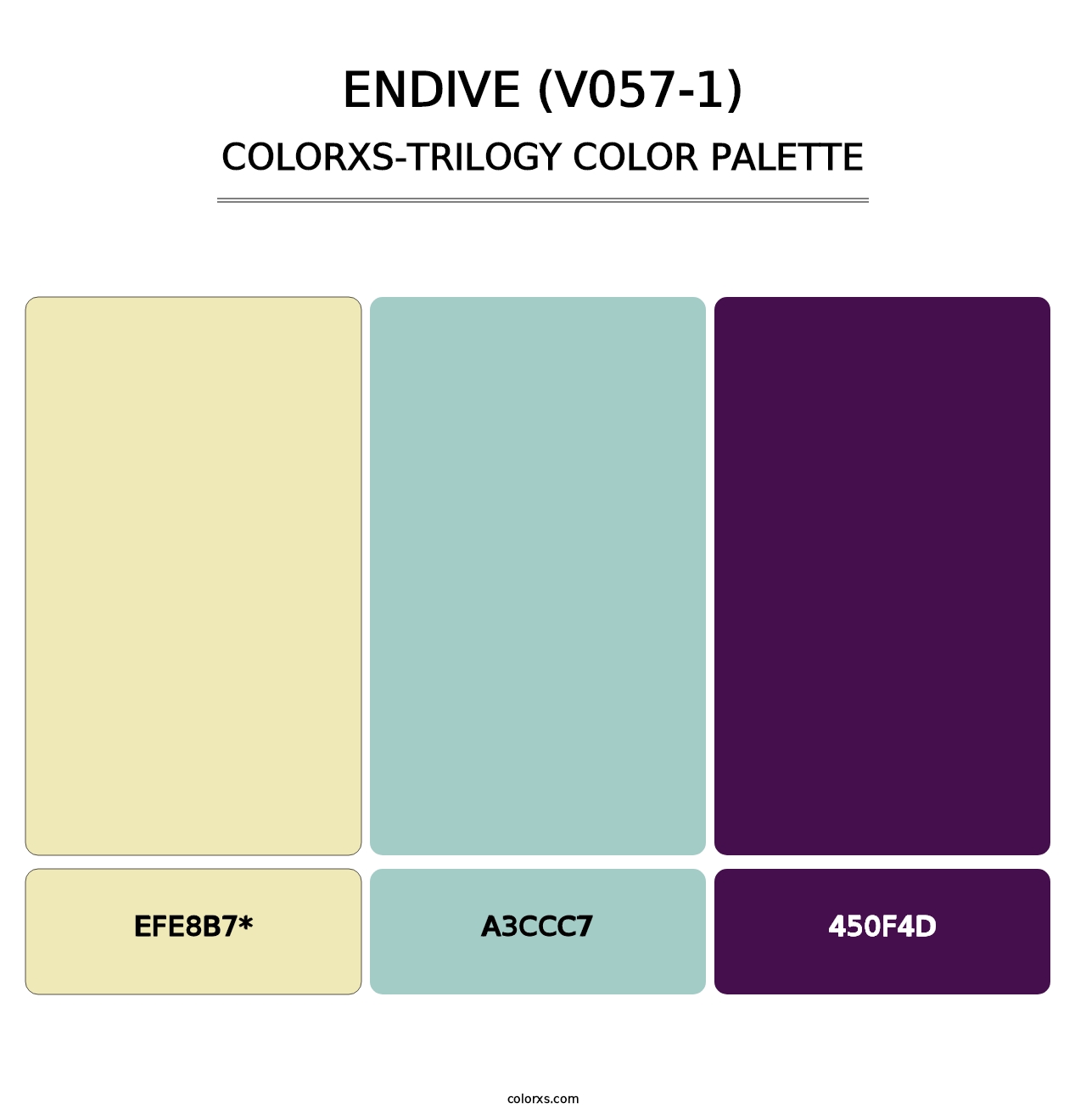 Endive (V057-1) - Colorxs Trilogy Palette