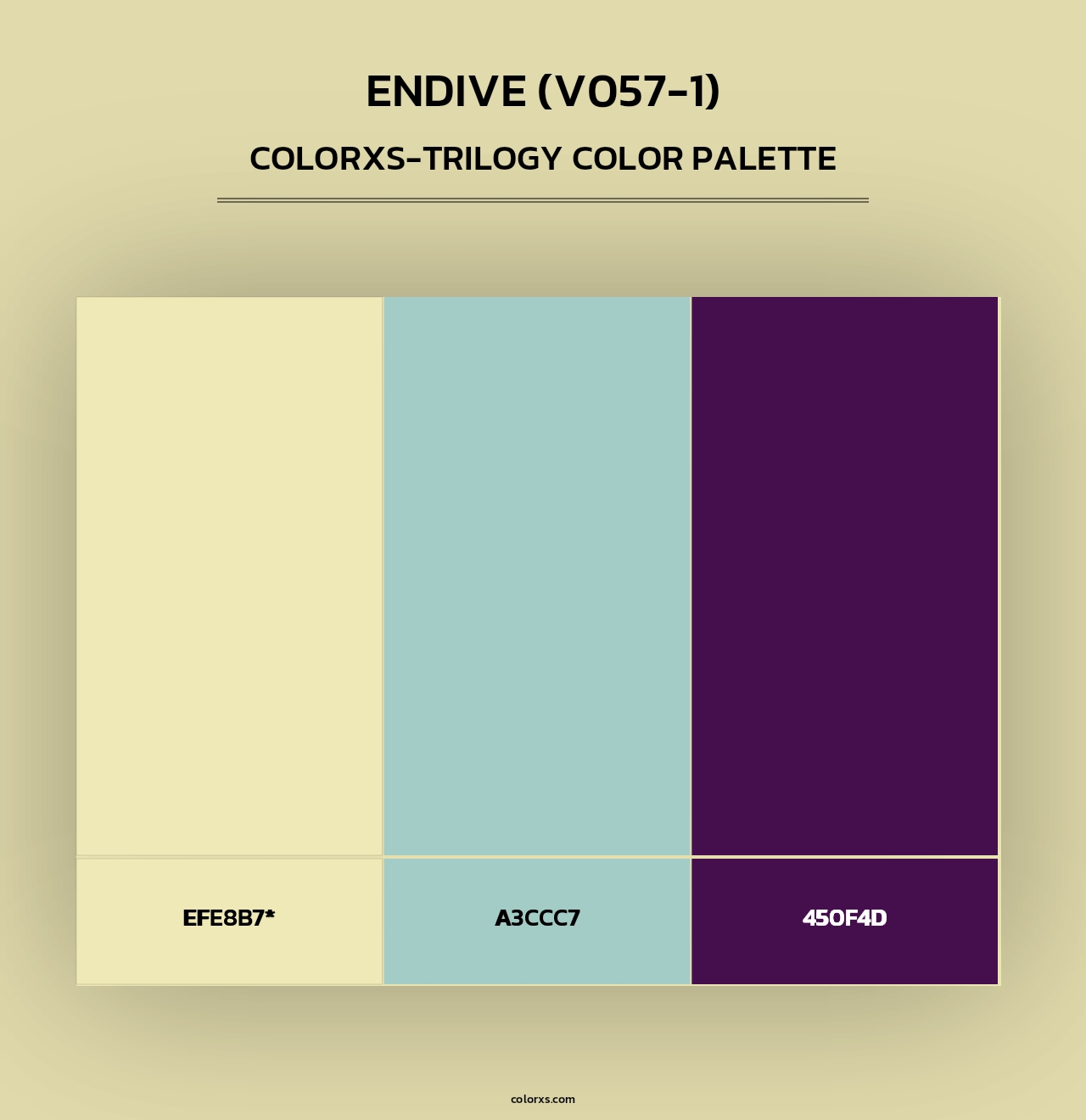 Endive (V057-1) - Colorxs Trilogy Palette