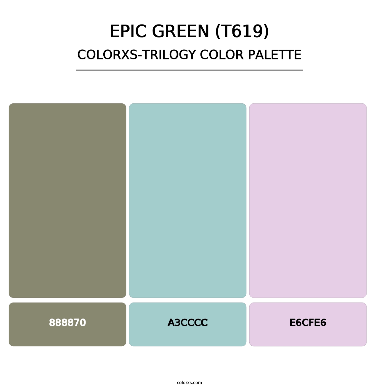 Epic Green (T619) - Colorxs Trilogy Palette