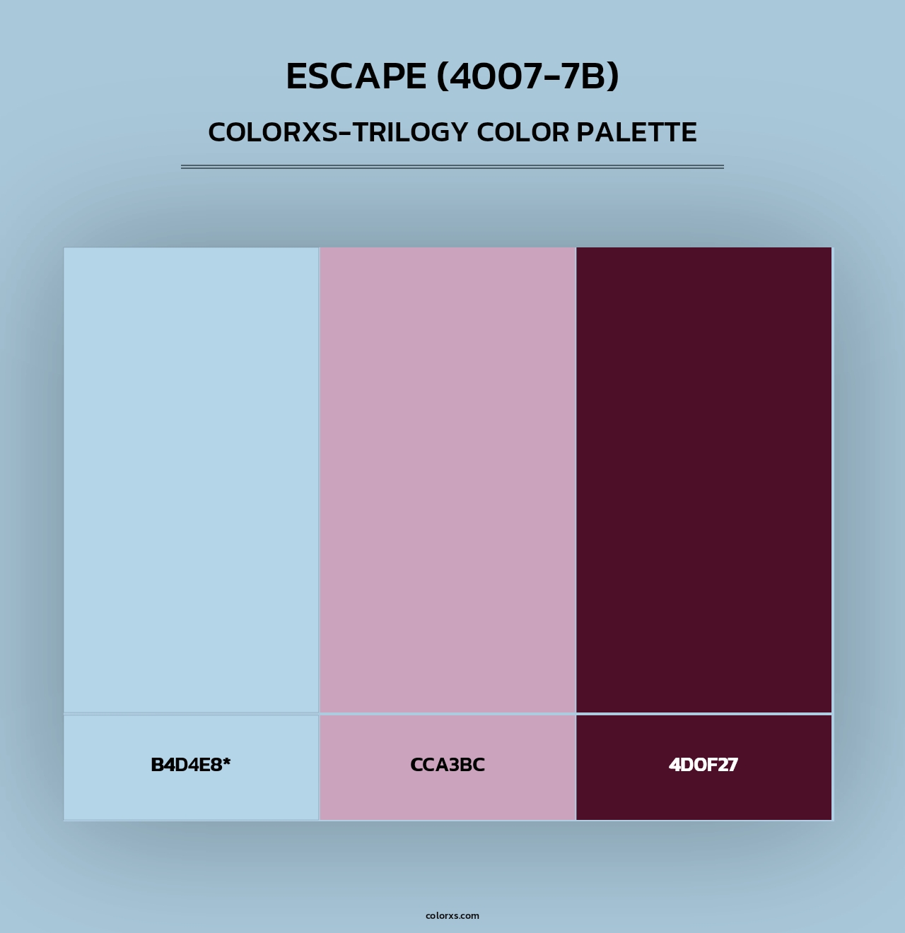 Escape (4007-7B) - Colorxs Trilogy Palette