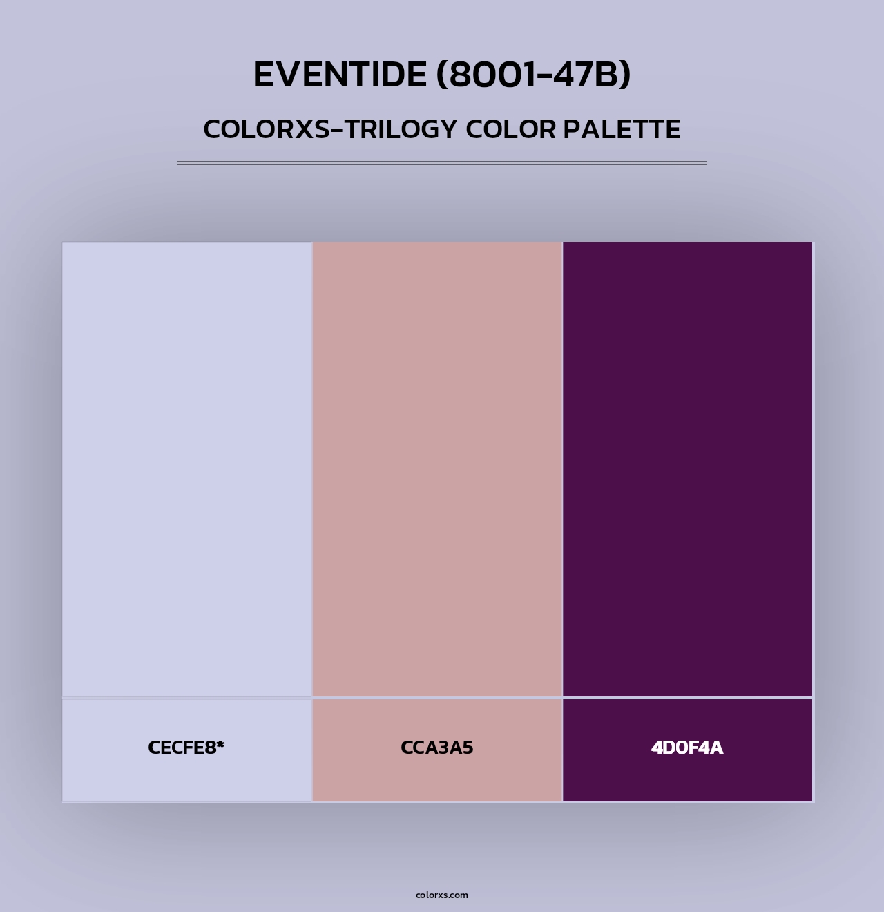 Eventide (8001-47B) - Colorxs Trilogy Palette