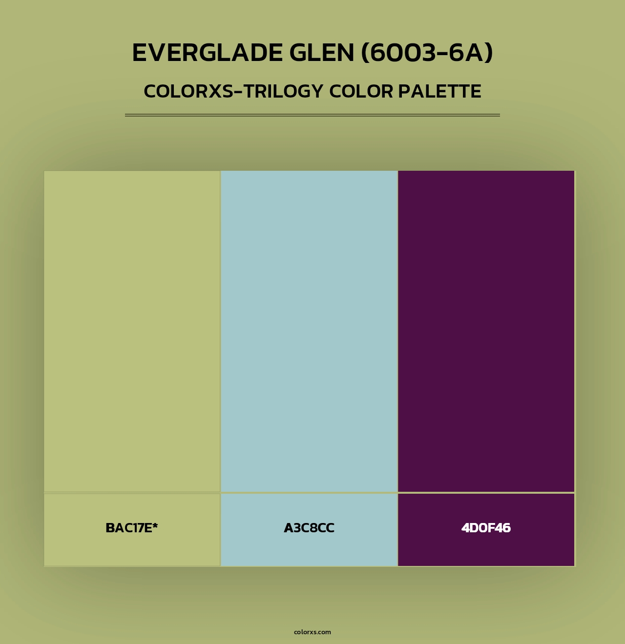 Everglade Glen (6003-6A) - Colorxs Trilogy Palette