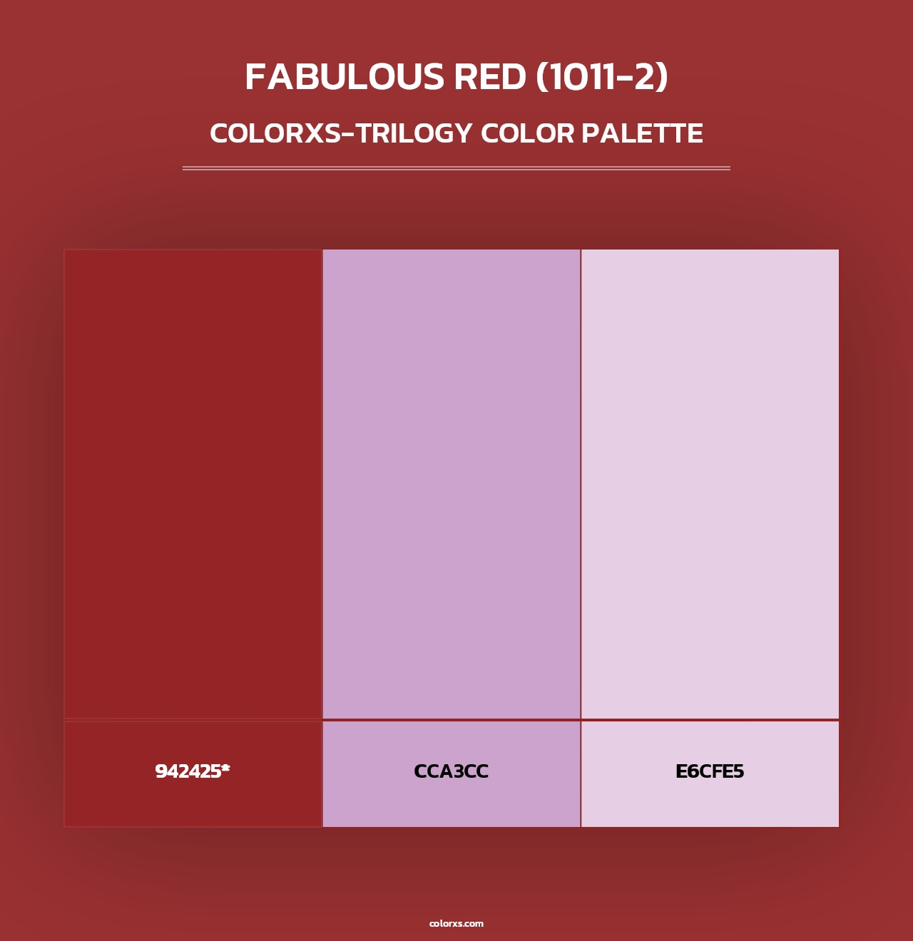 Fabulous Red (1011-2) - Colorxs Trilogy Palette