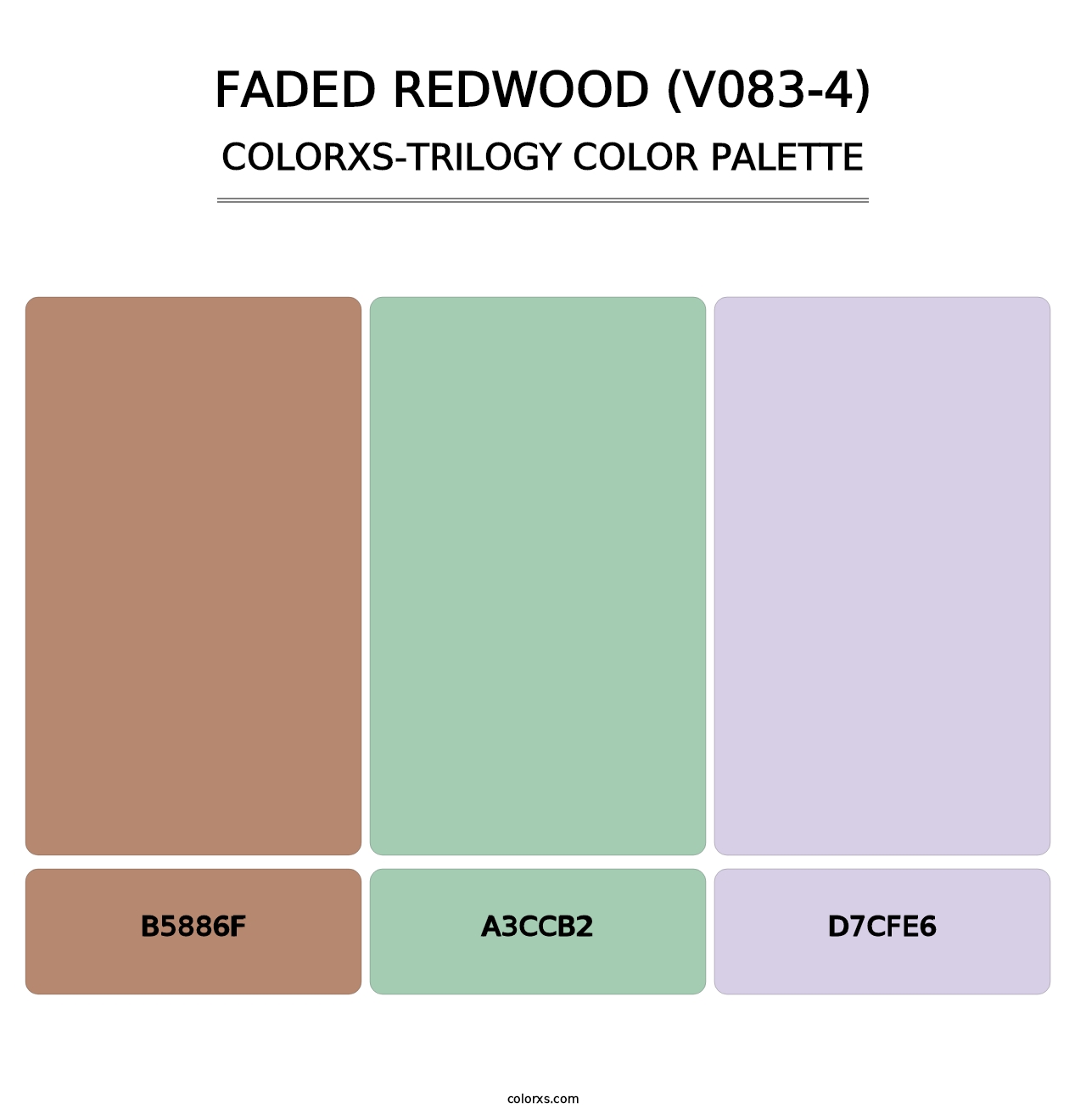 Faded Redwood (V083-4) - Colorxs Trilogy Palette