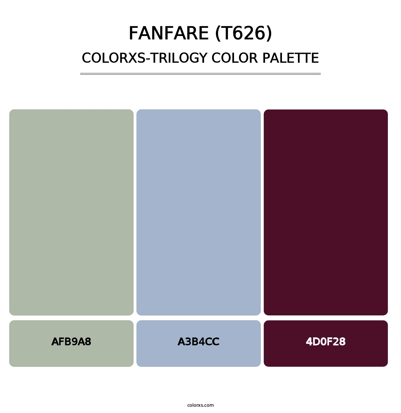 Fanfare (T626) - Colorxs Trilogy Palette