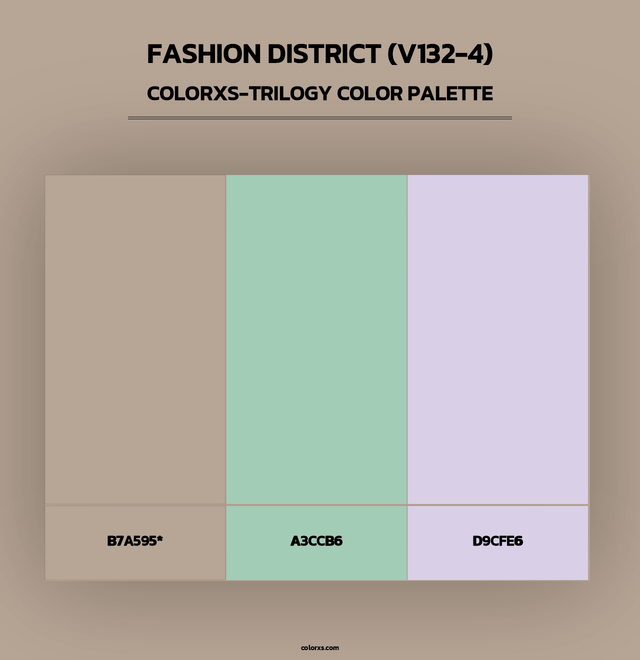 Fashion District (V132-4) - Colorxs Trilogy Palette