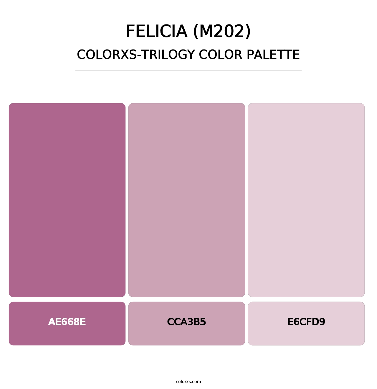 Felicia (M202) - Colorxs Trilogy Palette