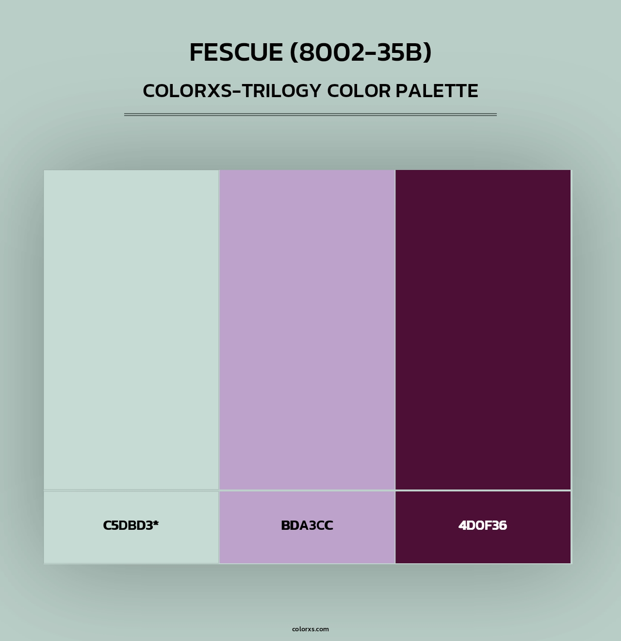 Fescue (8002-35B) - Colorxs Trilogy Palette