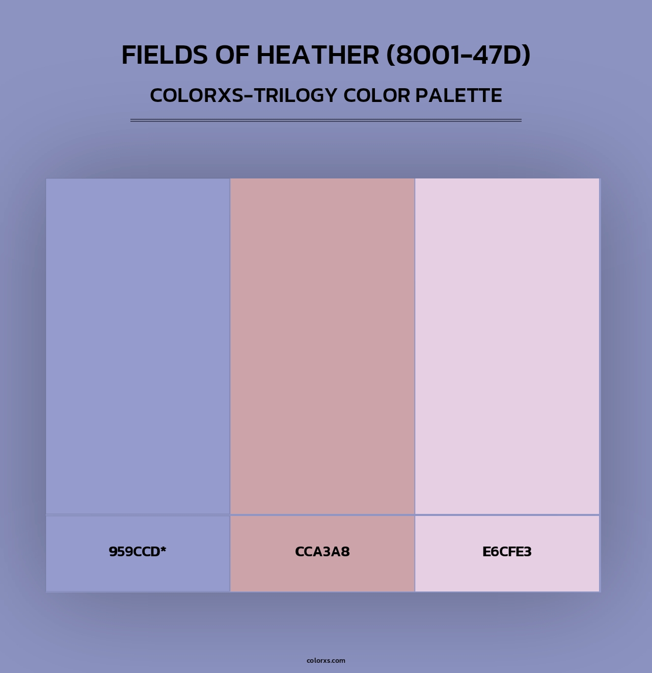 Fields of Heather (8001-47D) - Colorxs Trilogy Palette