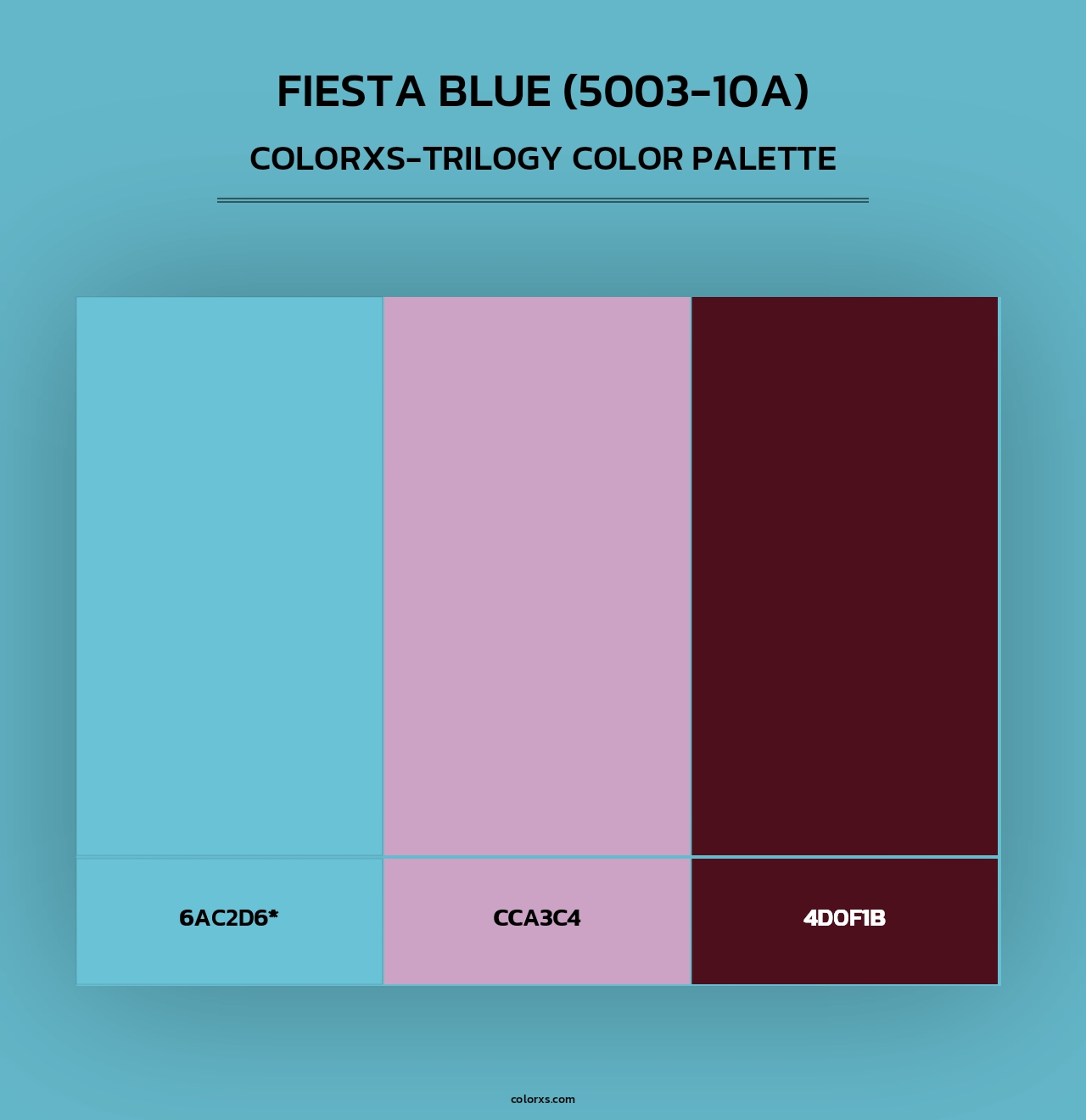 Fiesta Blue (5003-10A) - Colorxs Trilogy Palette
