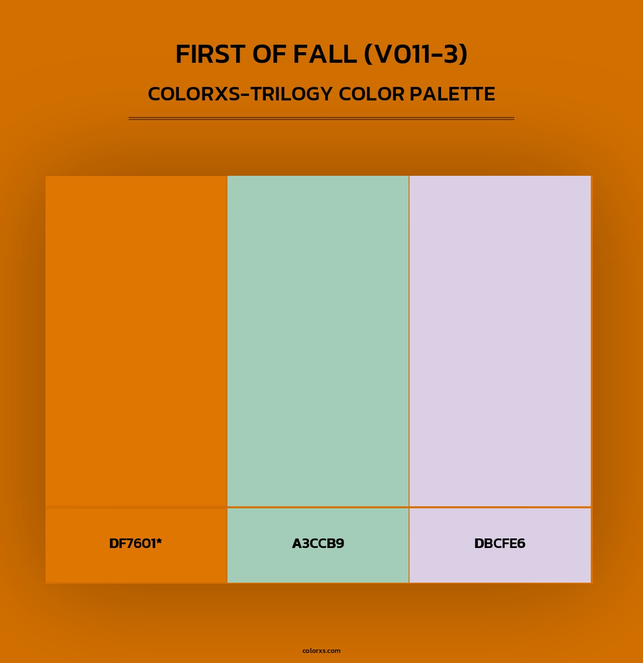 First of Fall (V011-3) - Colorxs Trilogy Palette