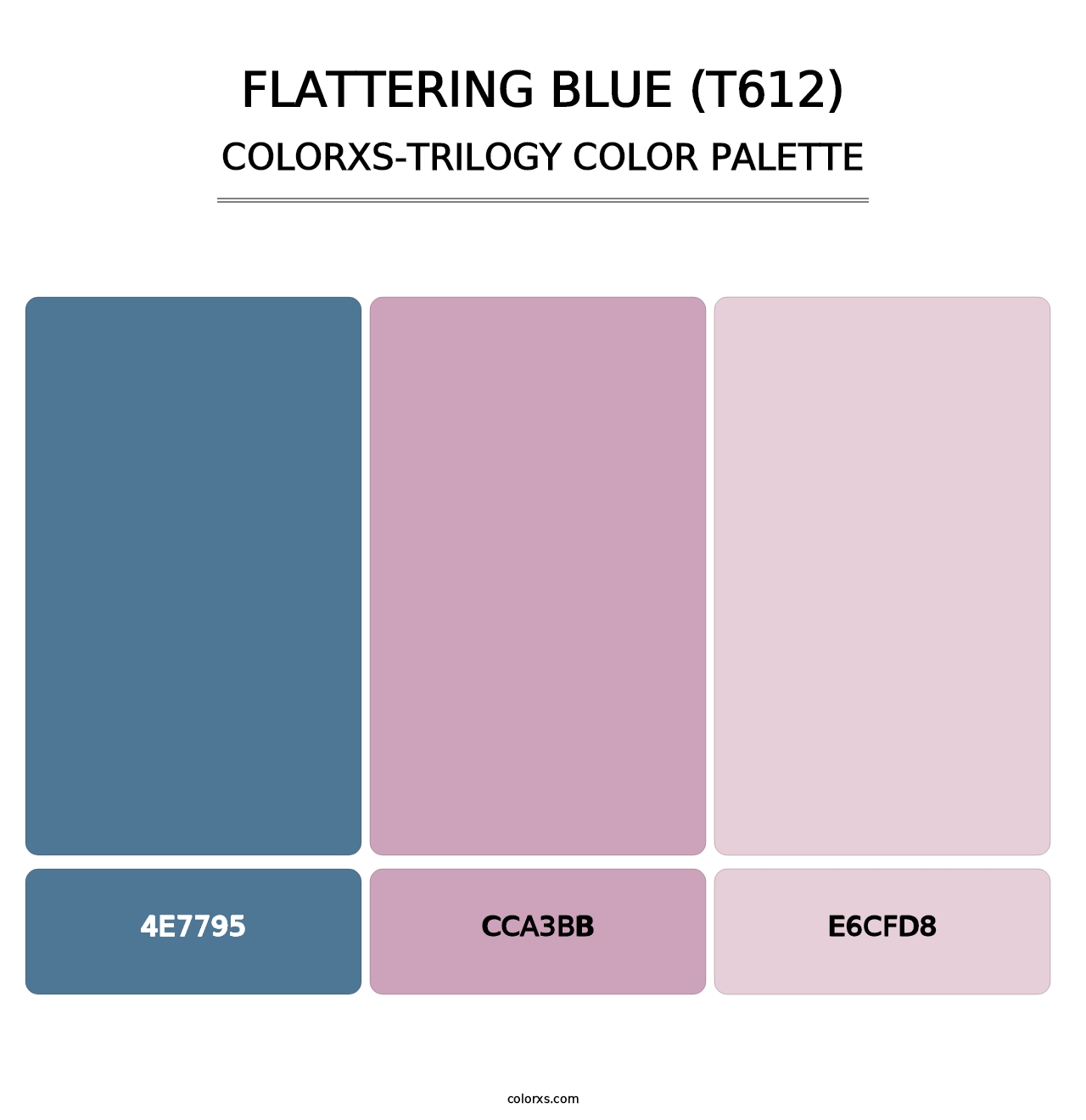 Flattering Blue (T612) - Colorxs Trilogy Palette