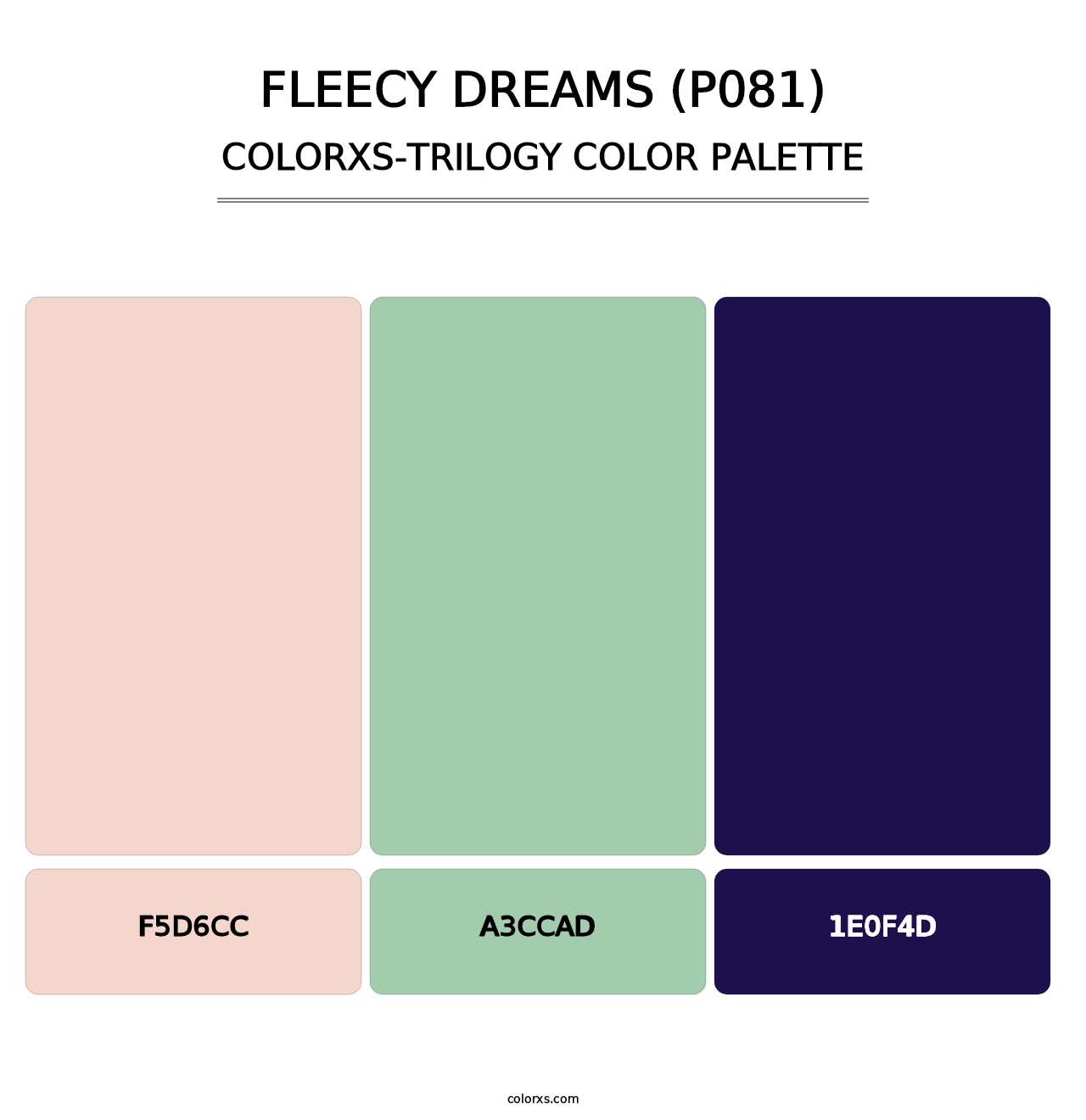Fleecy Dreams (P081) - Colorxs Trilogy Palette