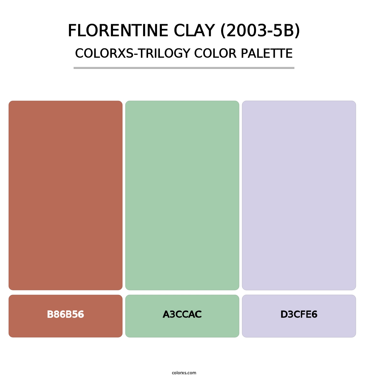 Florentine Clay (2003-5B) - Colorxs Trilogy Palette