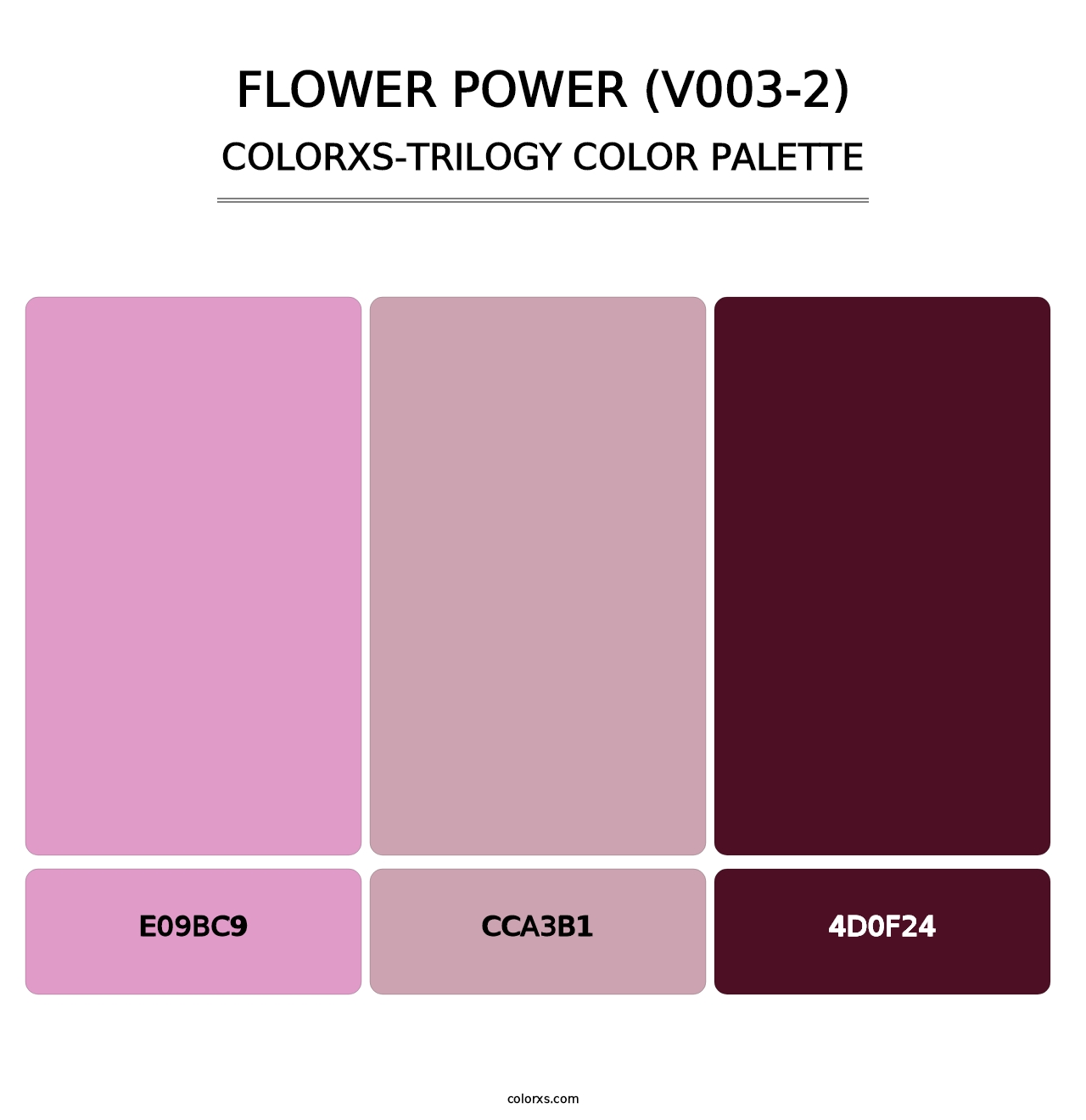 Flower Power (V003-2) - Colorxs Trilogy Palette