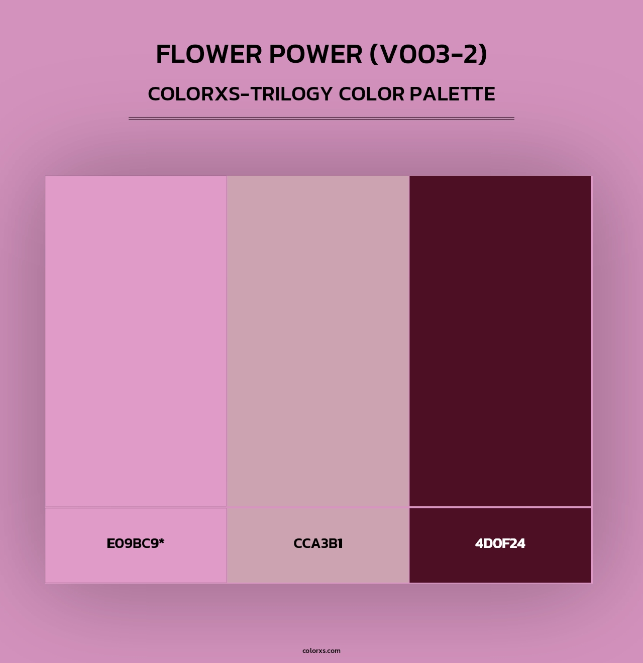 Flower Power (V003-2) - Colorxs Trilogy Palette