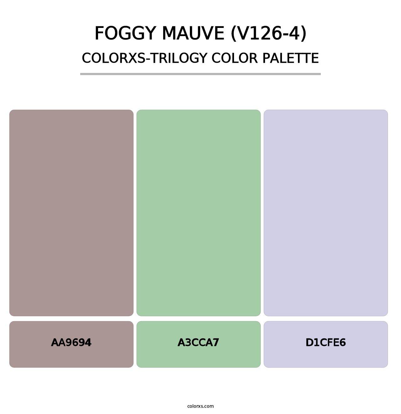 Foggy Mauve (V126-4) - Colorxs Trilogy Palette