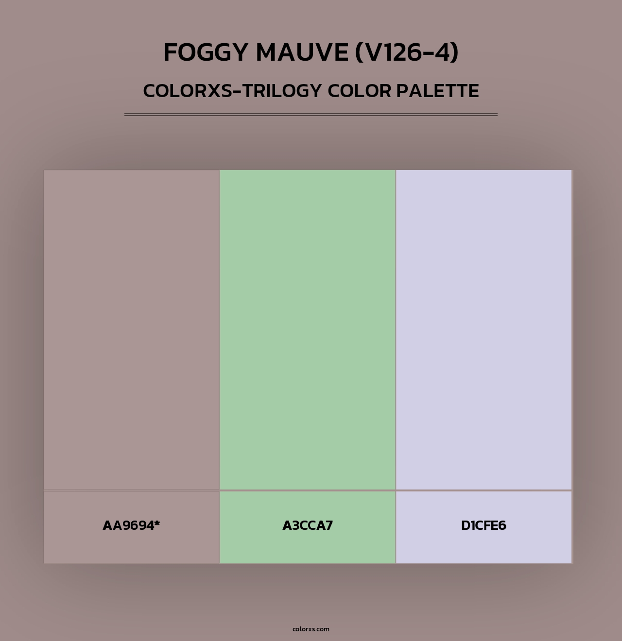 Foggy Mauve (V126-4) - Colorxs Trilogy Palette