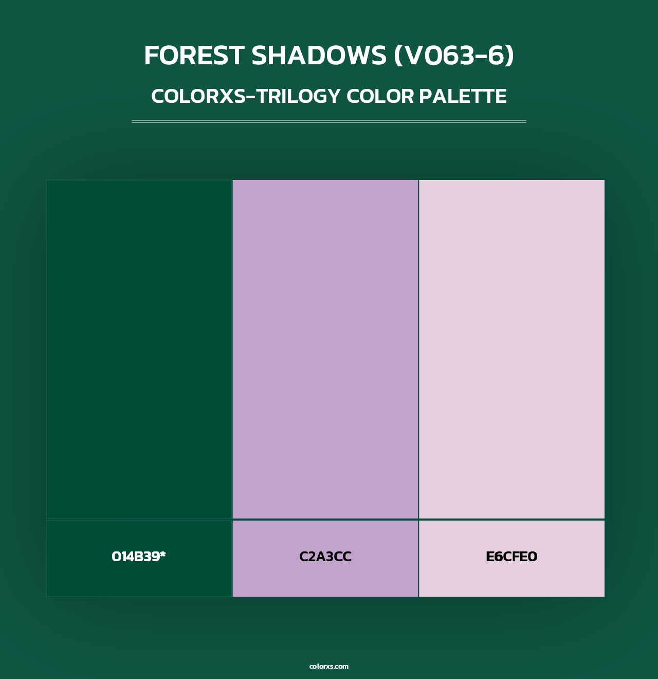 Forest Shadows (V063-6) - Colorxs Trilogy Palette