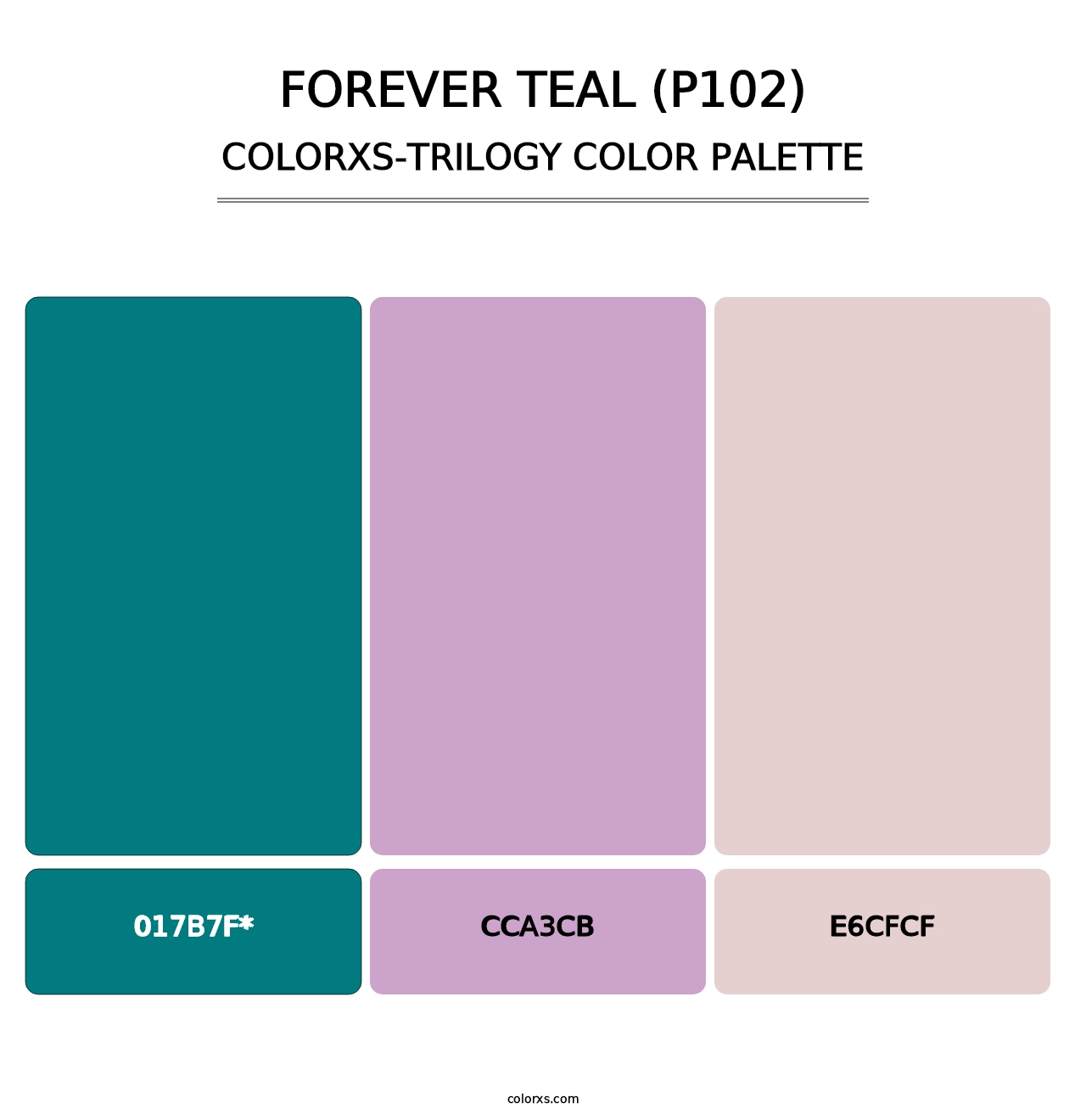 Forever Teal (P102) - Colorxs Trilogy Palette