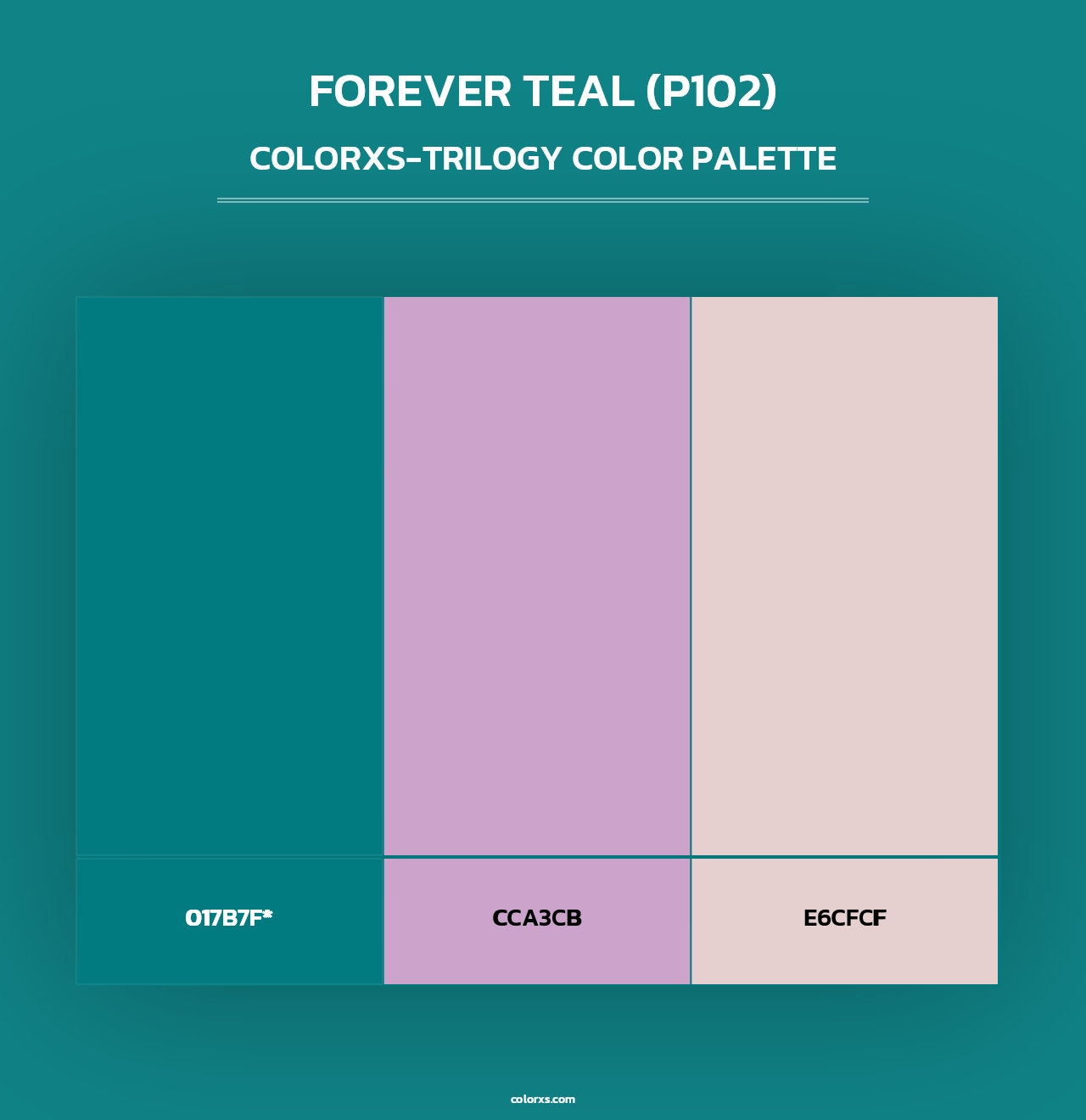 Forever Teal (P102) - Colorxs Trilogy Palette
