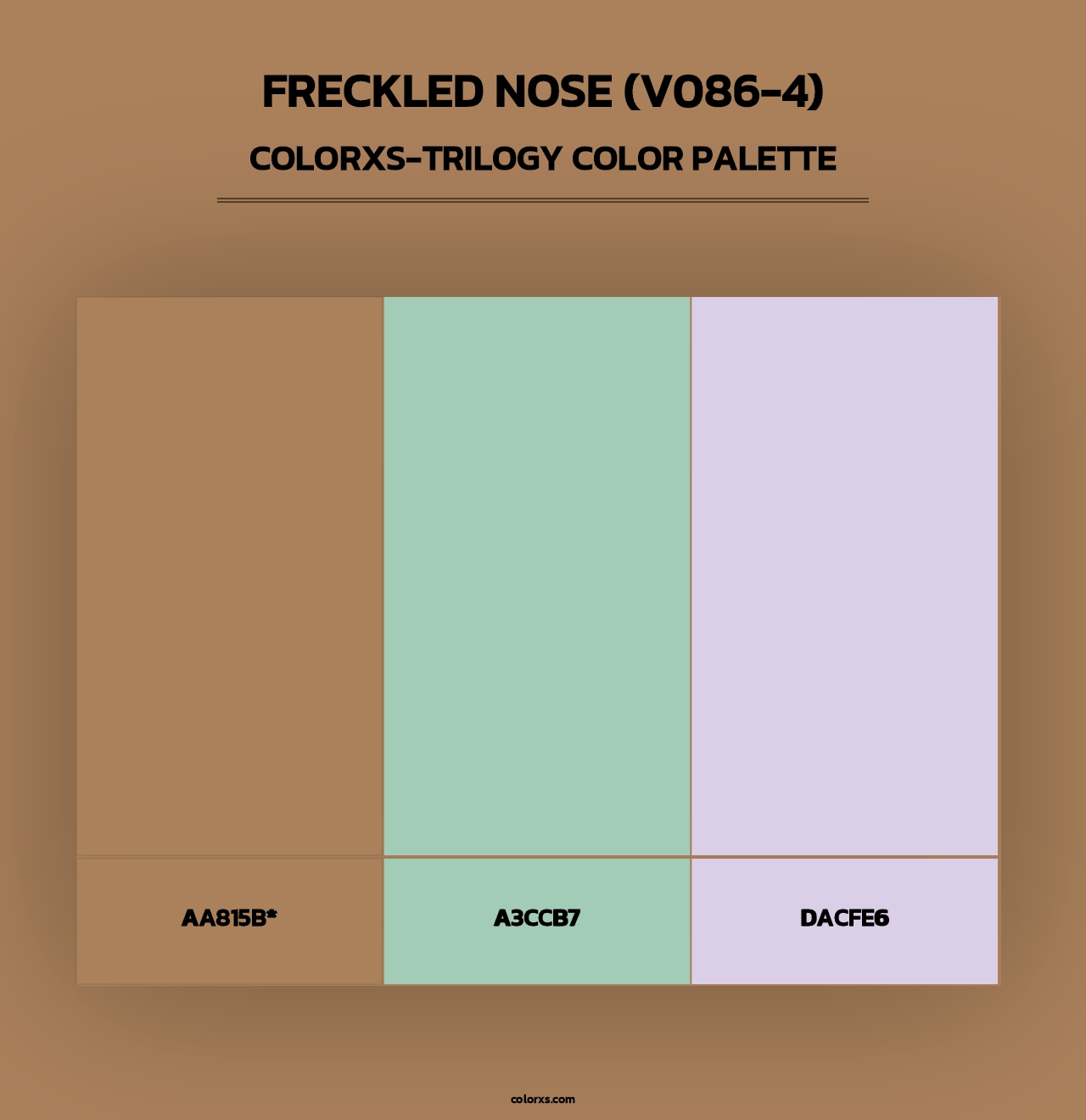 Freckled Nose (V086-4) - Colorxs Trilogy Palette