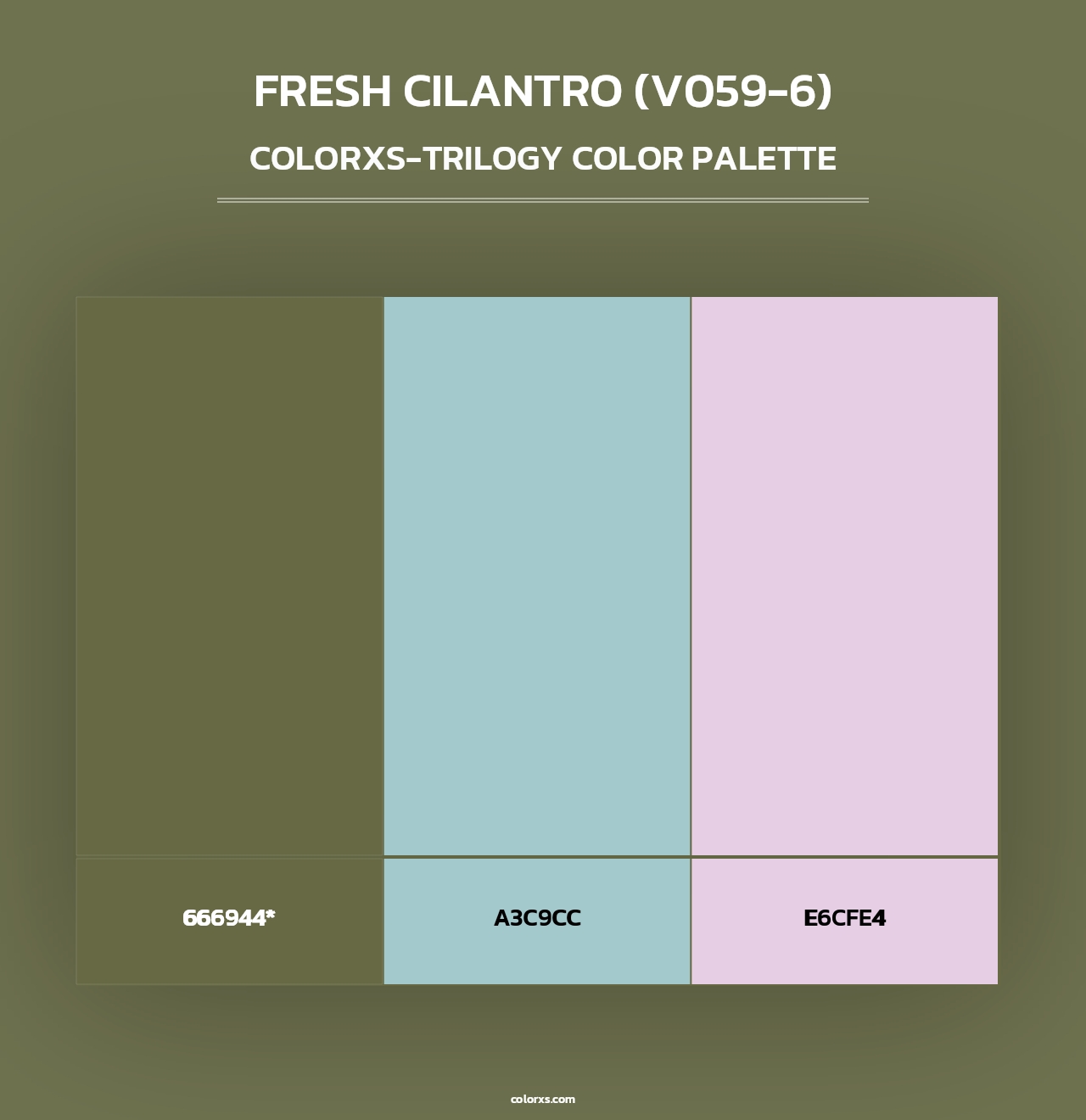 Fresh Cilantro (V059-6) - Colorxs Trilogy Palette