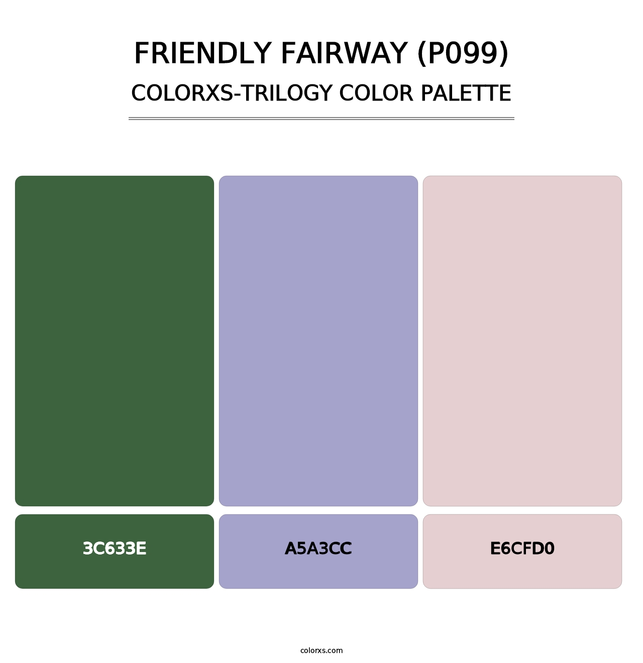 Friendly Fairway (P099) - Colorxs Trilogy Palette