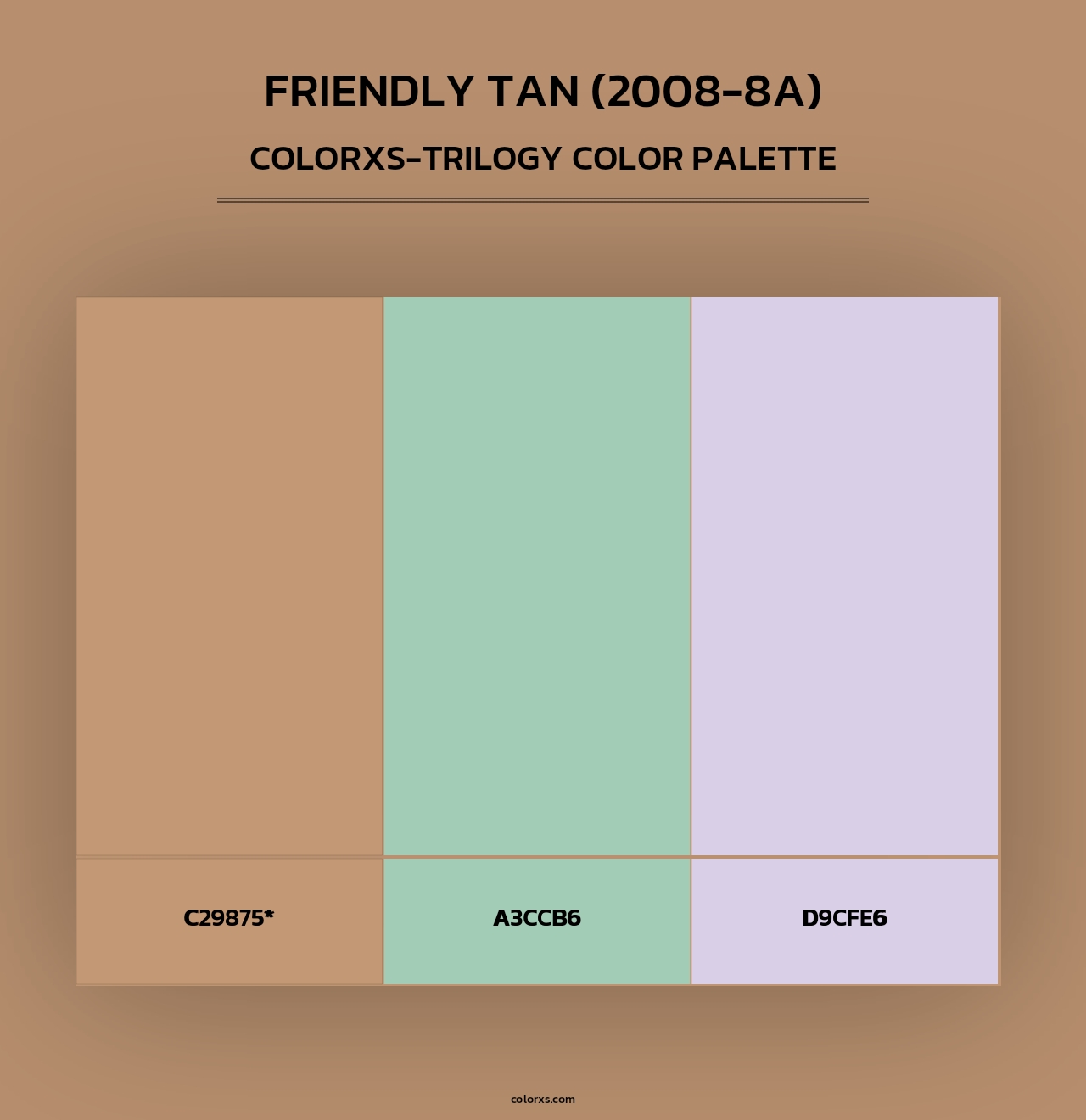 Friendly Tan (2008-8A) - Colorxs Trilogy Palette